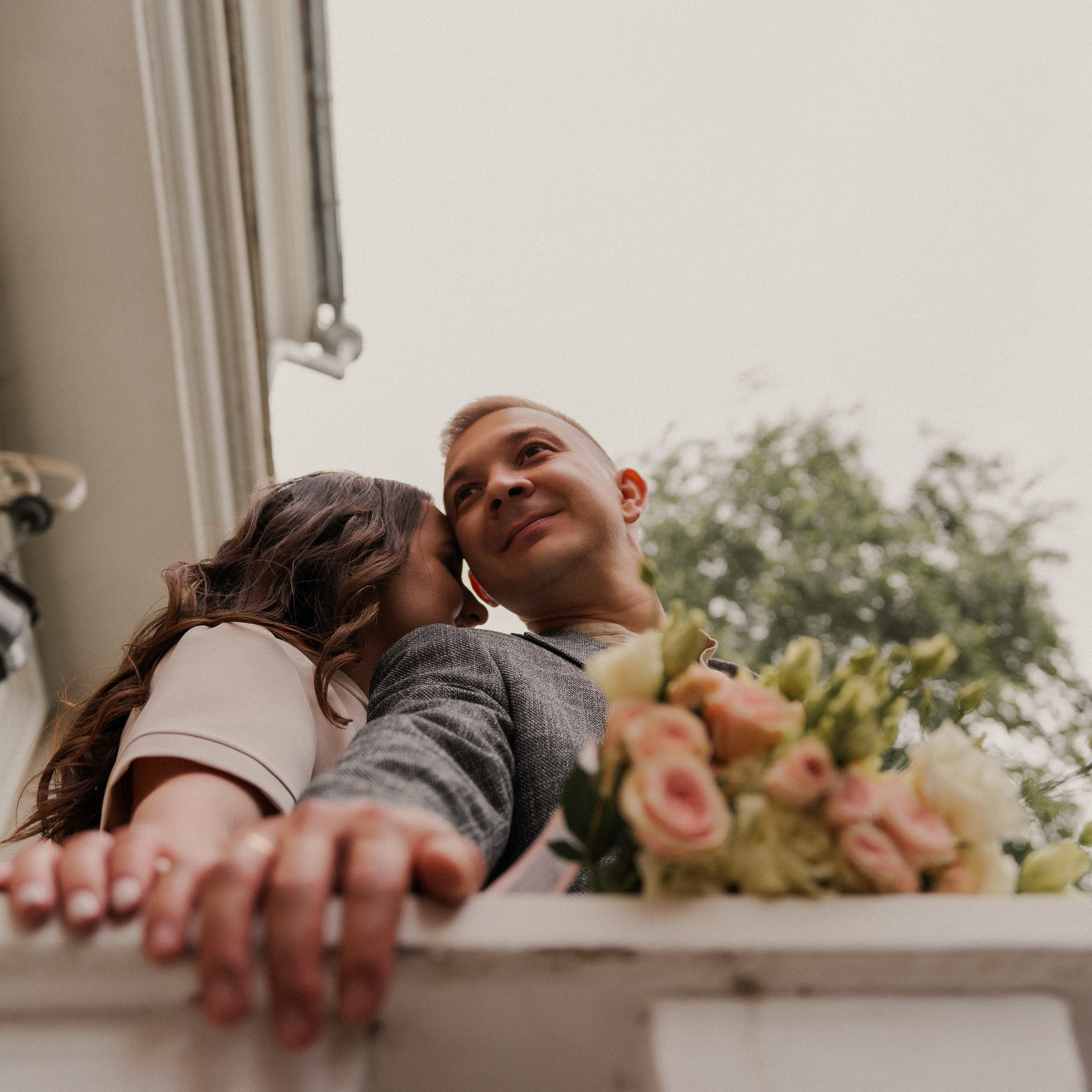 Съемка на улице после росписи