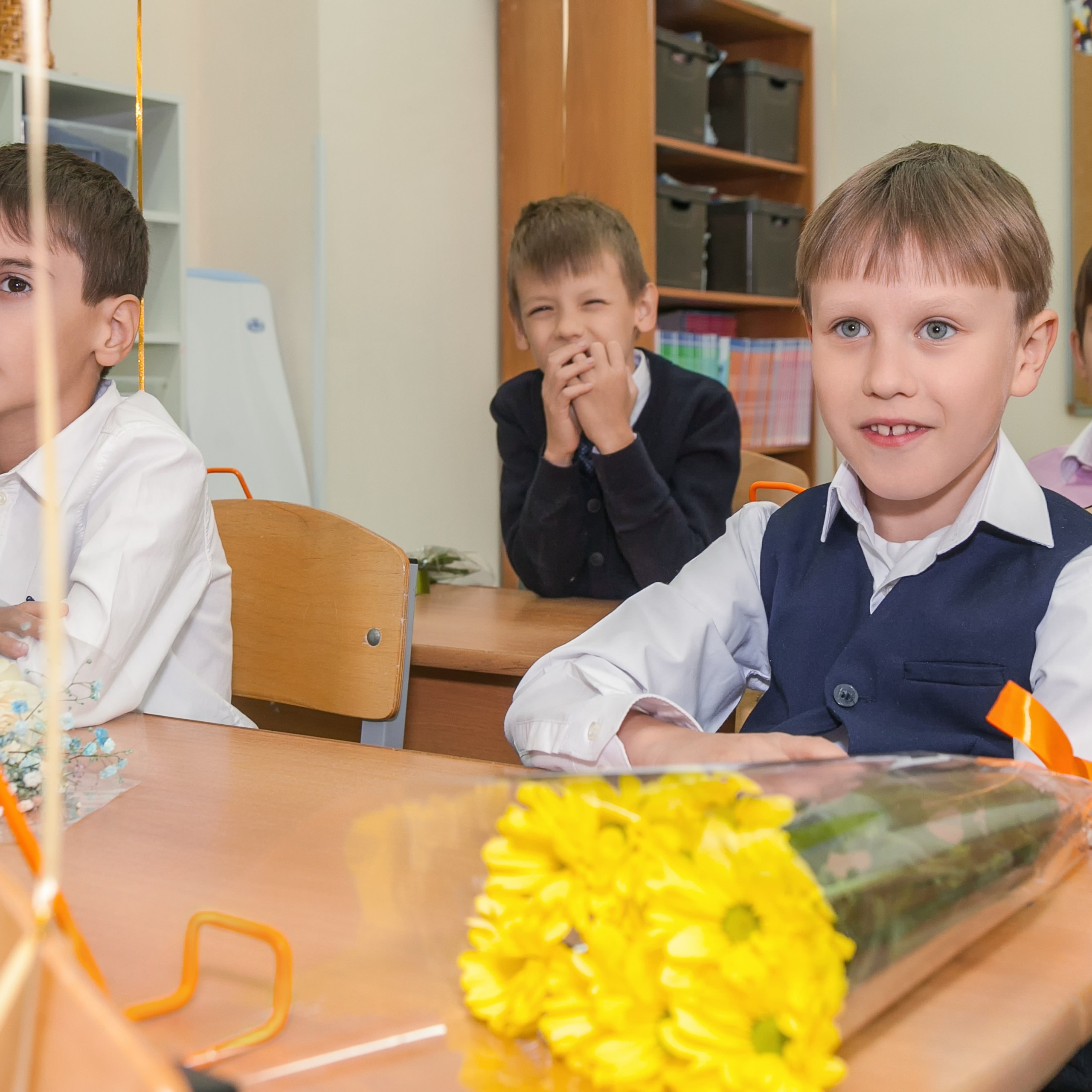 Репортажная съемка 1 сентября для 1 класса в Москве и Московской области. Фотограф в Москве и Московской области Олег Подлесных