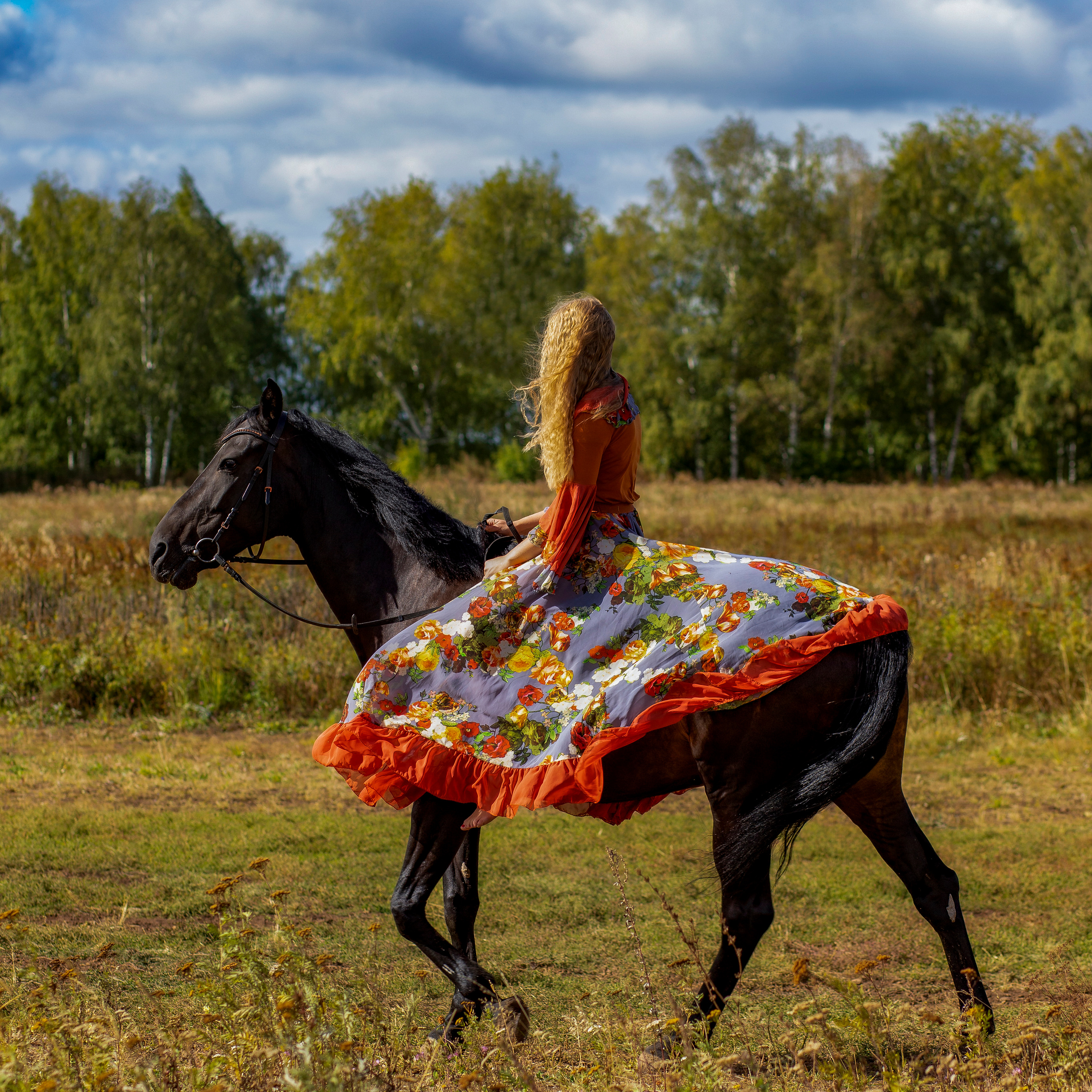 съёмка с лошадьми