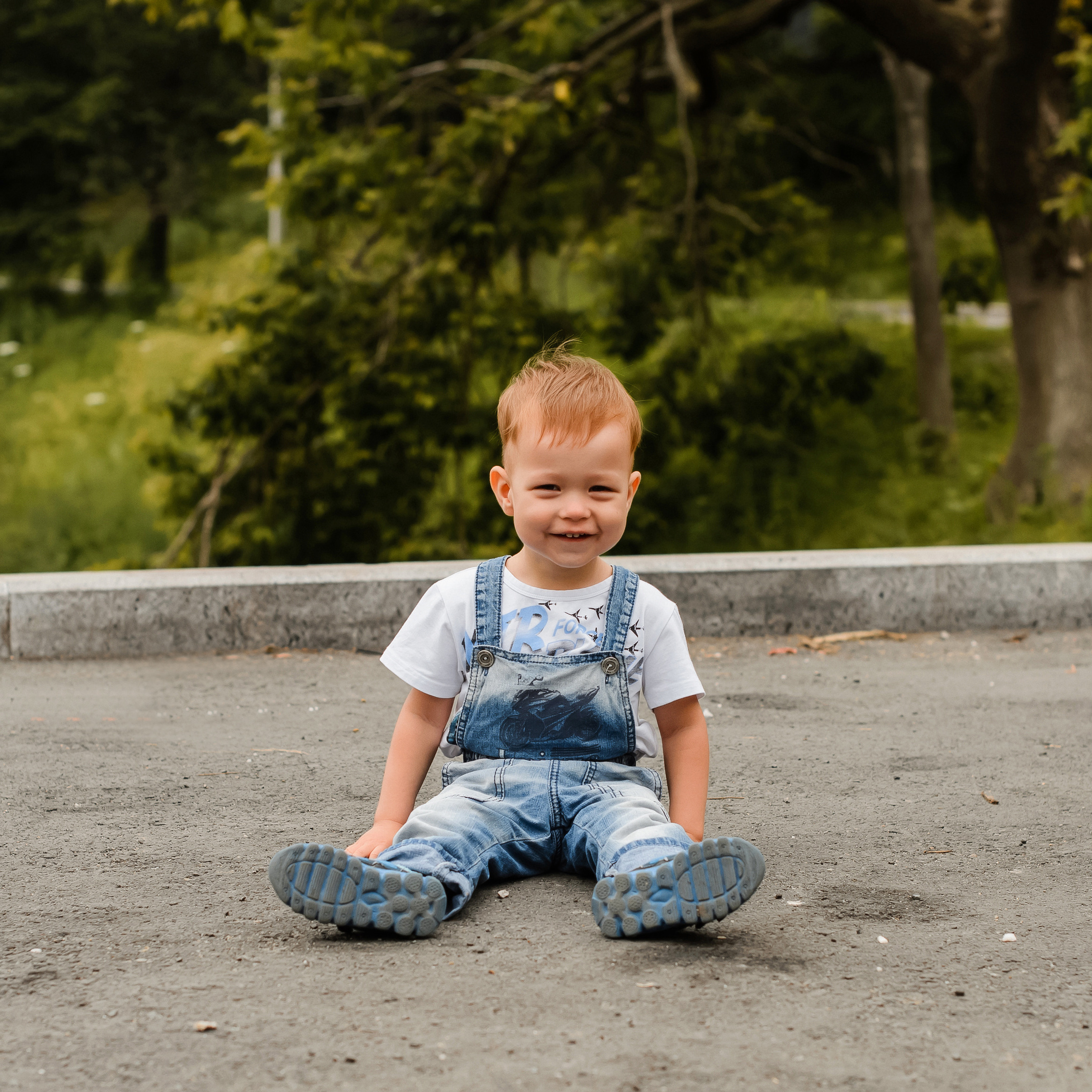 Прогулка с карапузом в парке минного городка