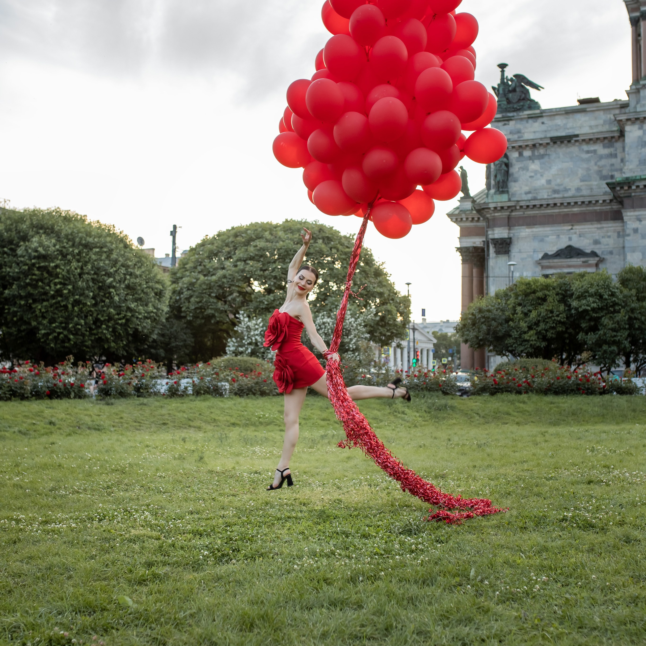 Творческая съемка с воздушными шарами. Татьяна