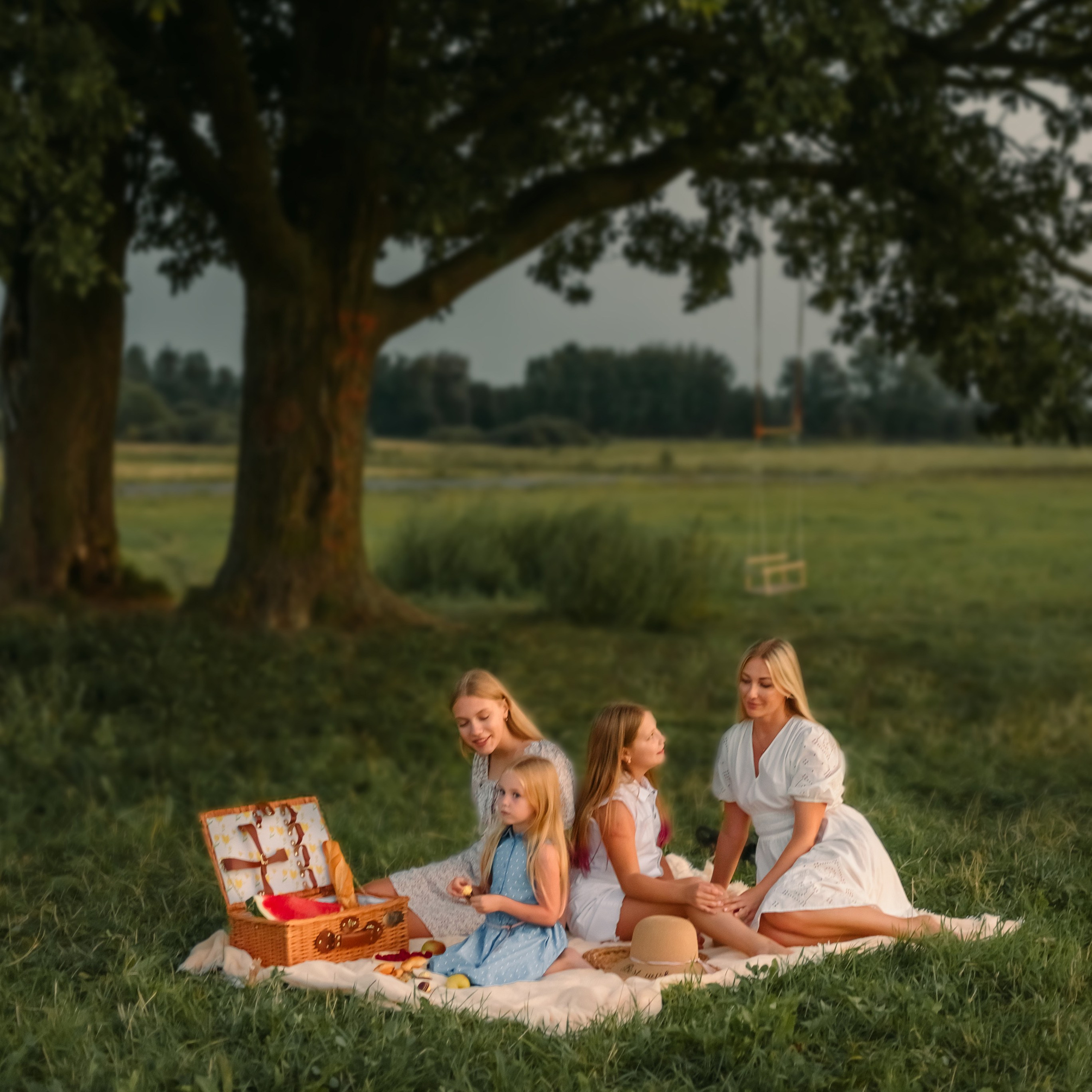 Лето. Дерево в поле