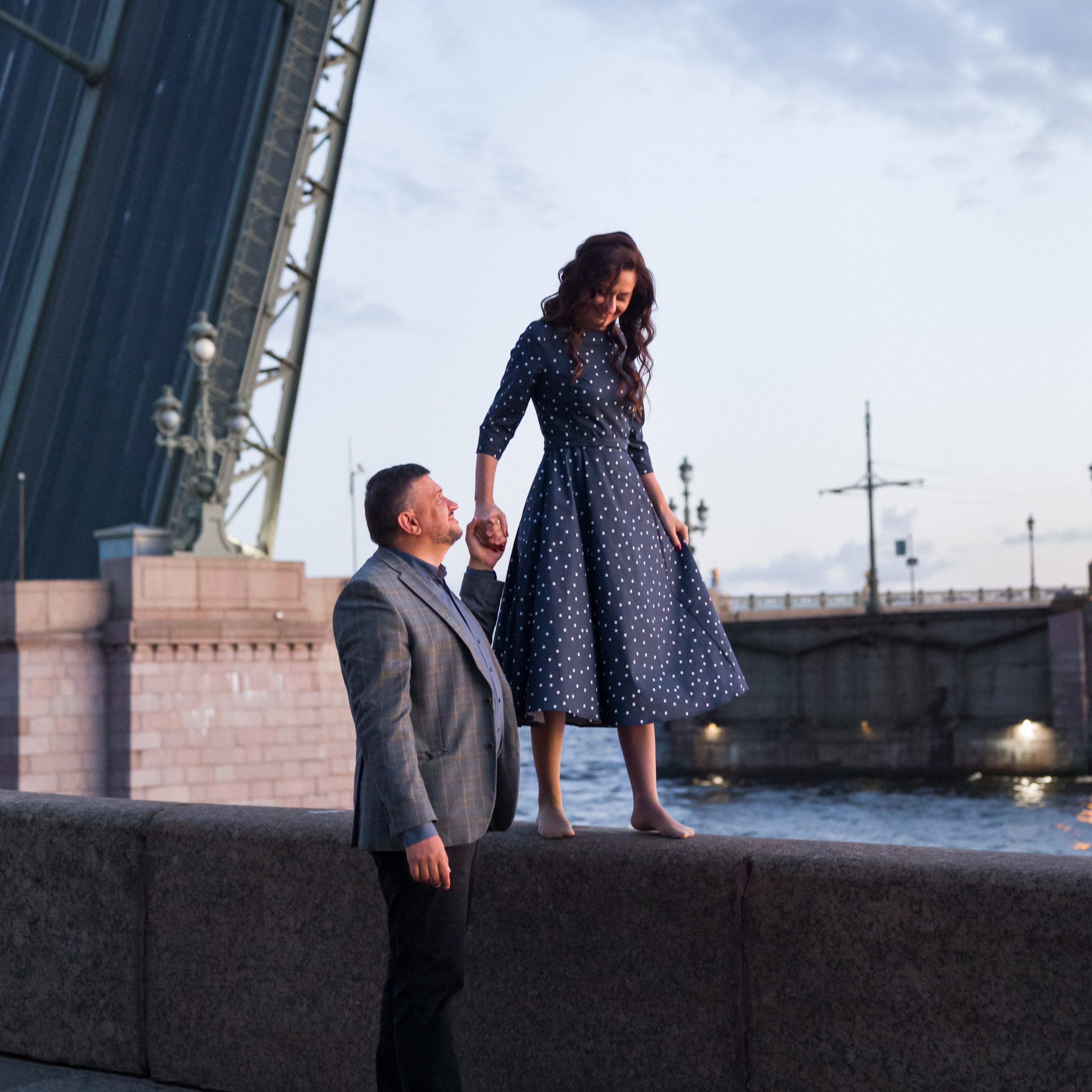 Разводные мосты. Набережная СПб.