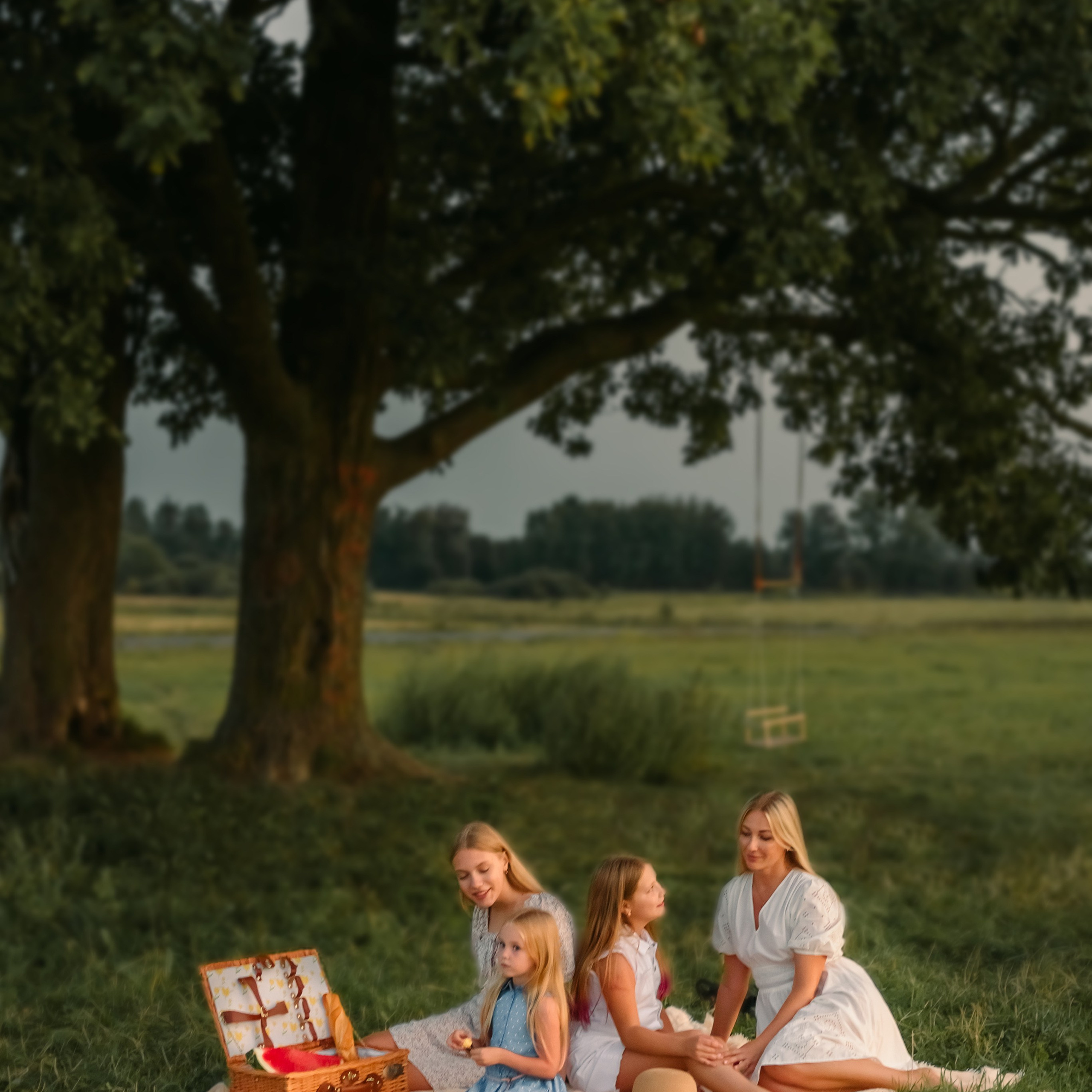 Лето. Дерево в поле