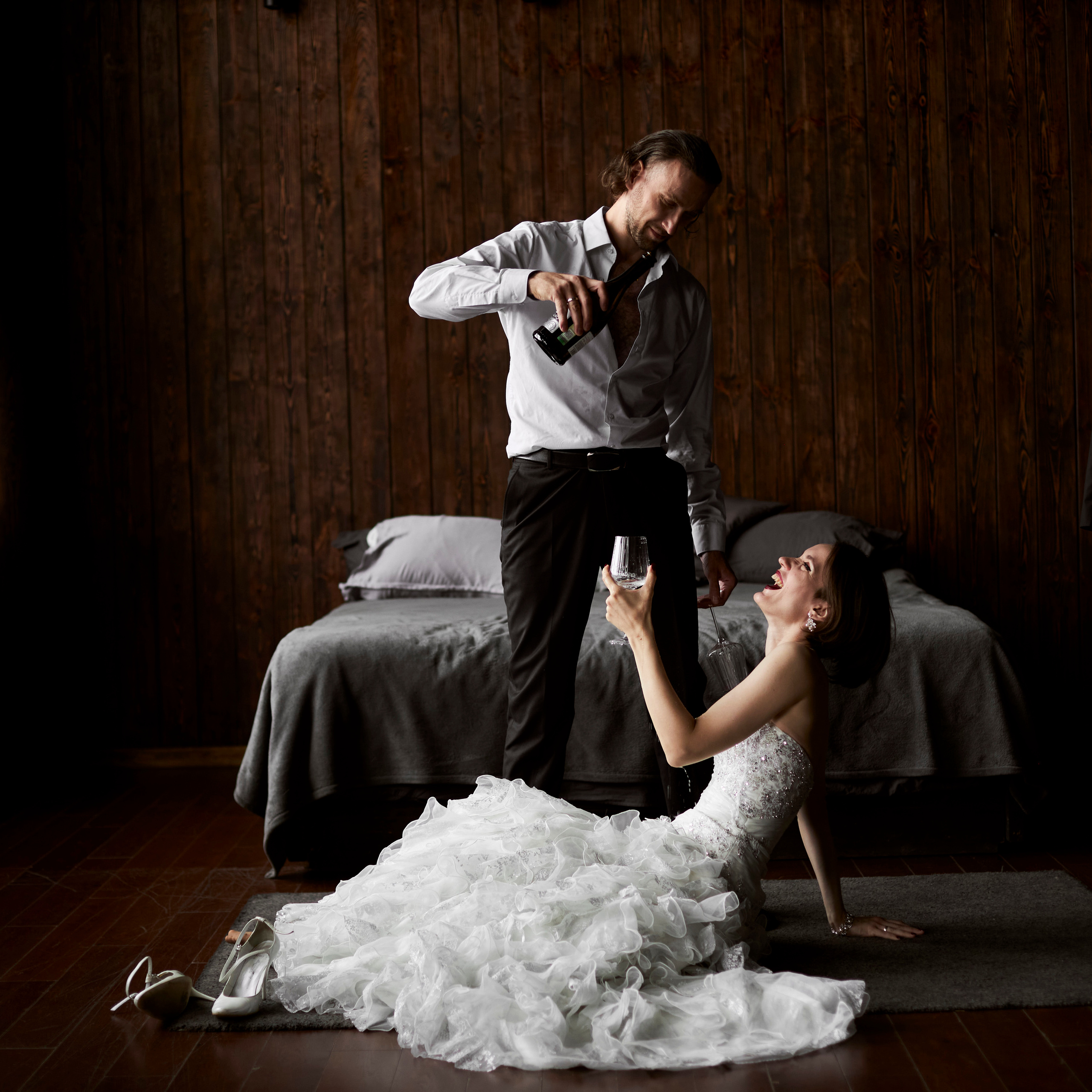 The Wedding in style of HELMUT NEWTON