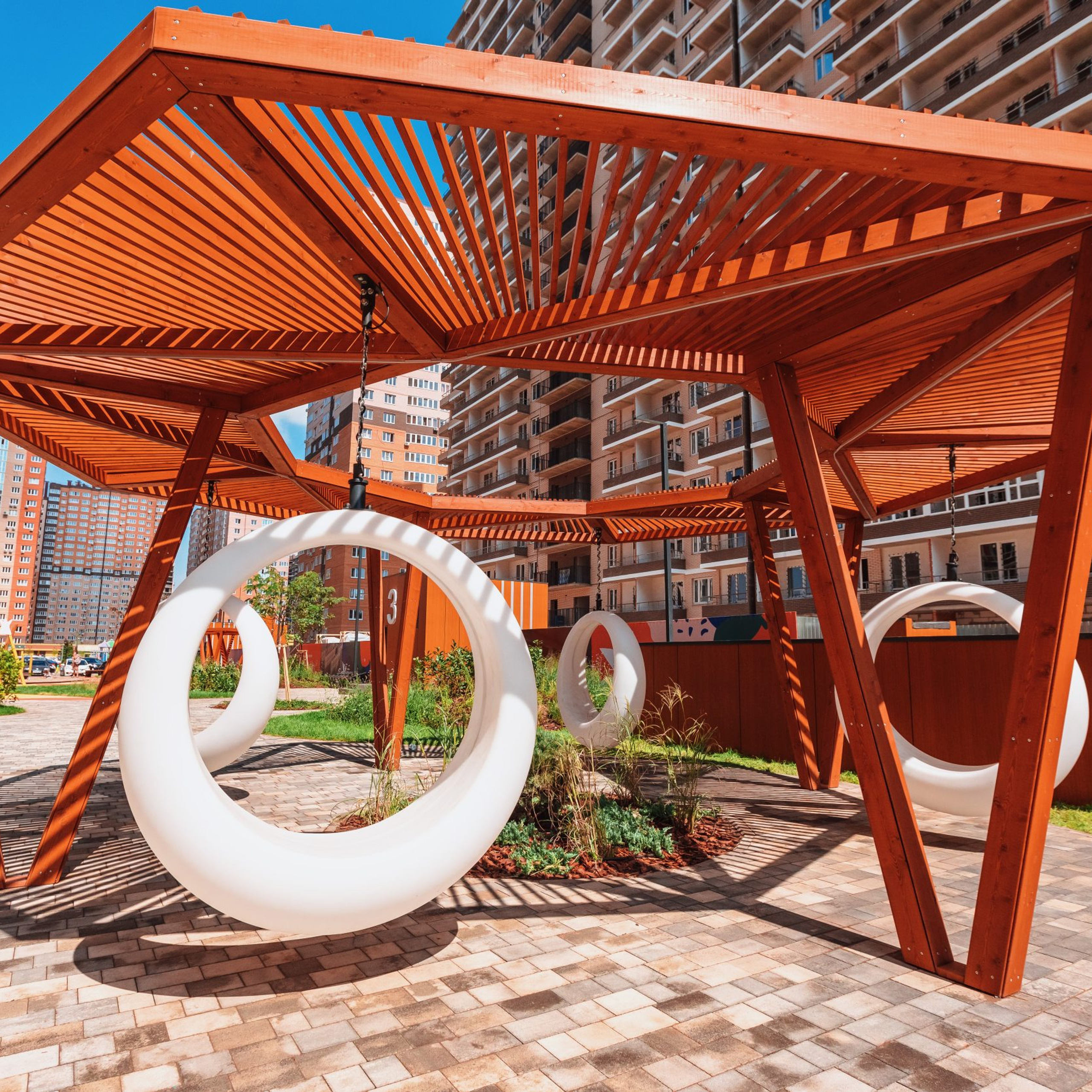 ЖК Абрикосово | Придомовая территория | ТОЧНО