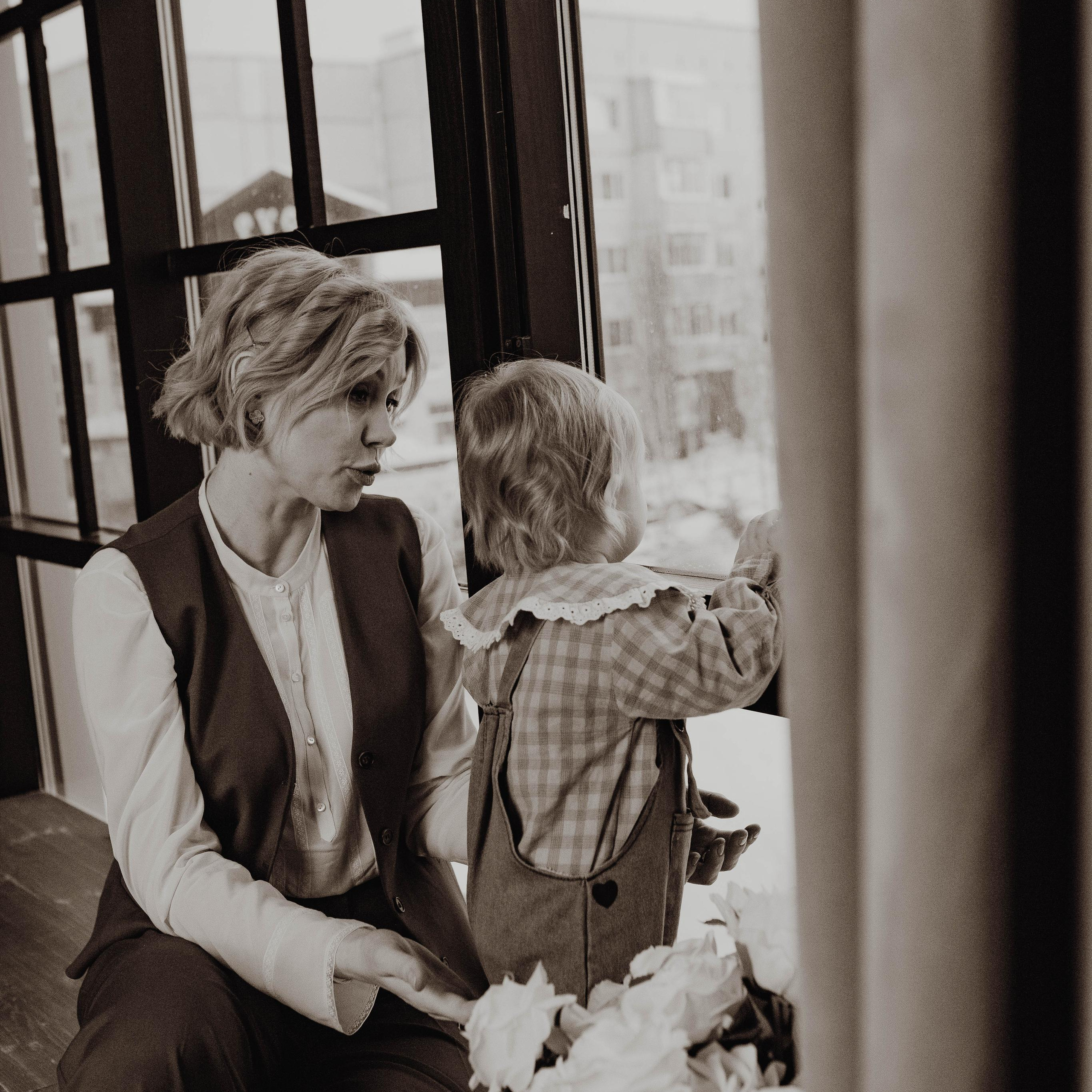 Подруги с дочками