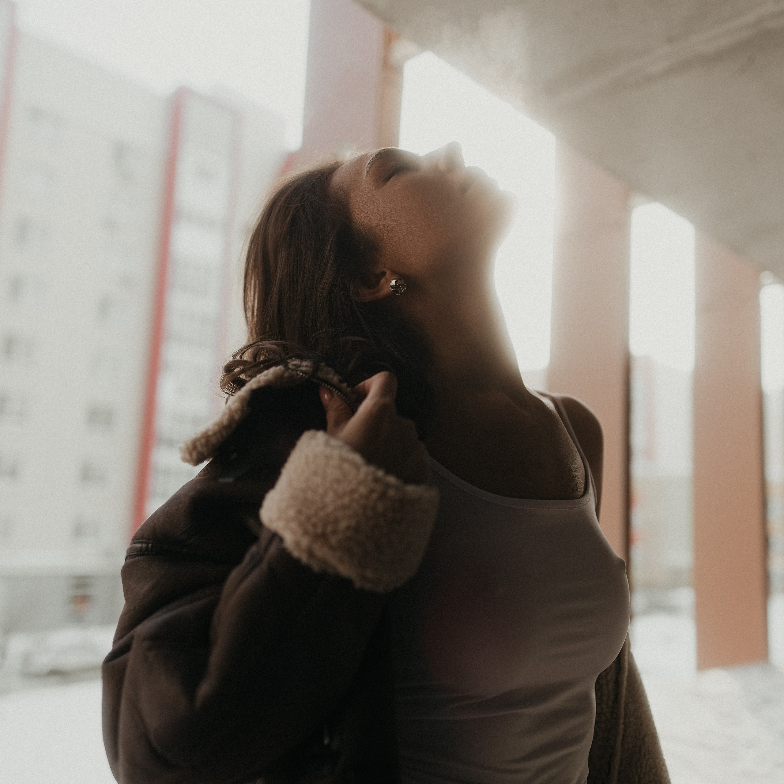 Уличная фотосессия с Айгуль на парковке Казан Молла