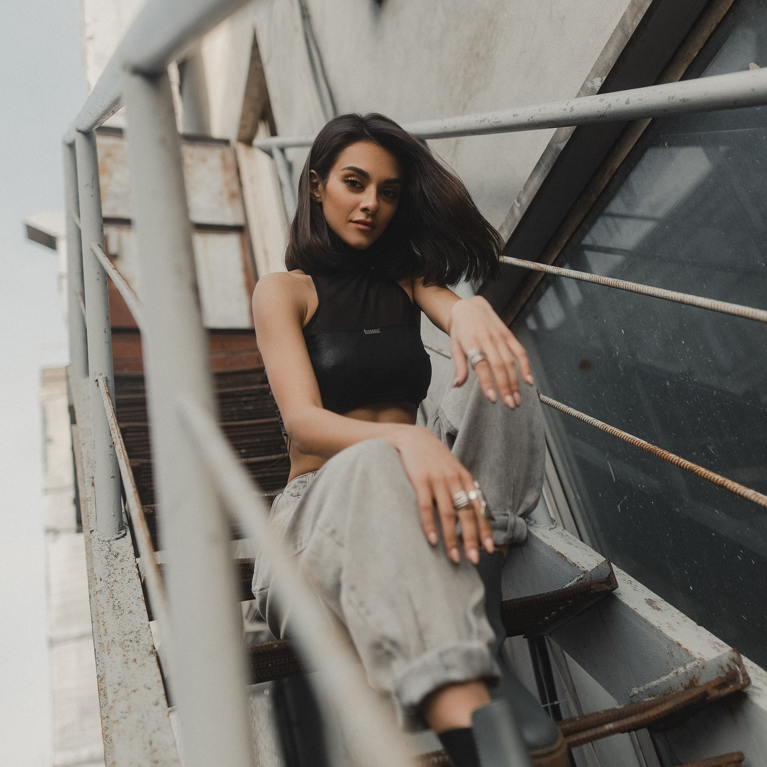 Уличная фотосессия с Садаф около клуба Арена в Казани