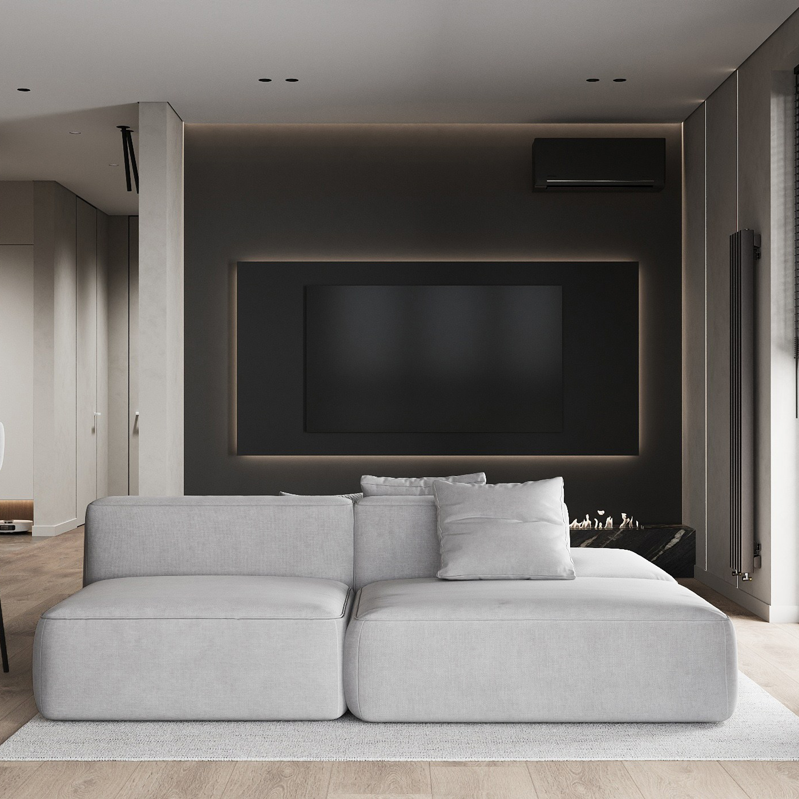 КВАРТИРА UNO 92,9 м². 3D визуализатор интерьера Елена Петрук