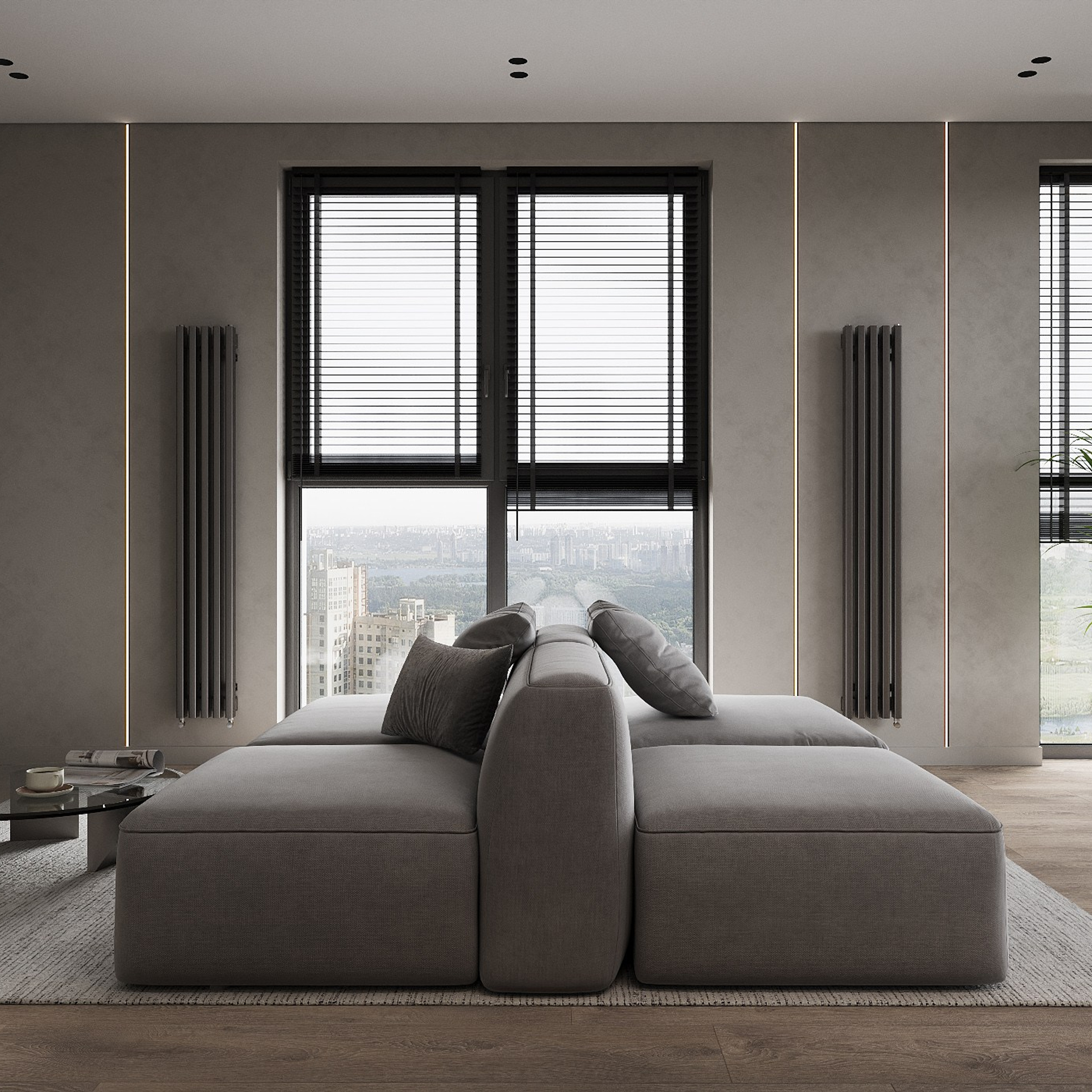 КВАРТИРА UNO 92,9 м². 3D визуализатор интерьера Елена Петрук