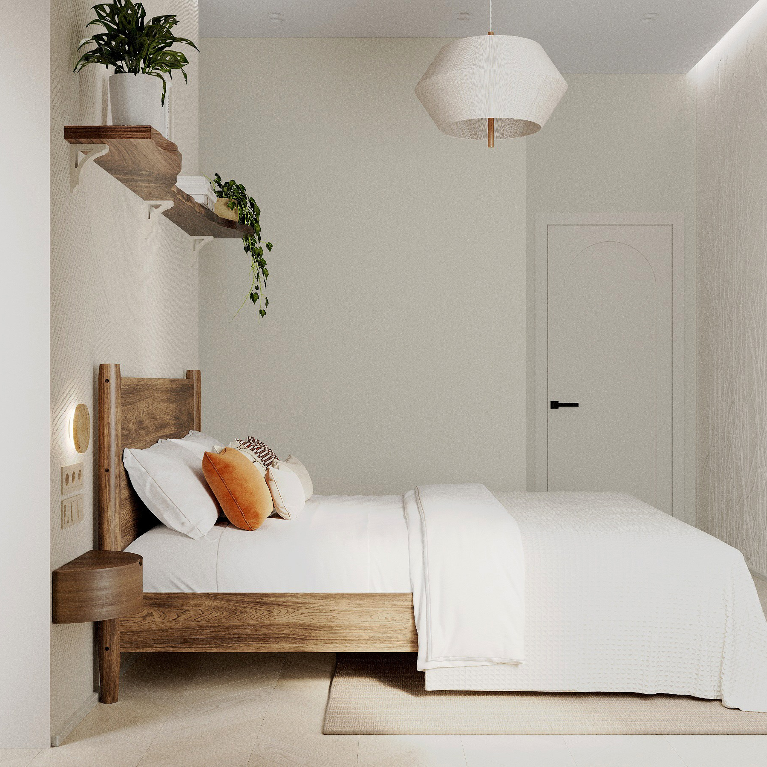 Спальня 20 м². 3D визуализатор интерьера Елена Петрук