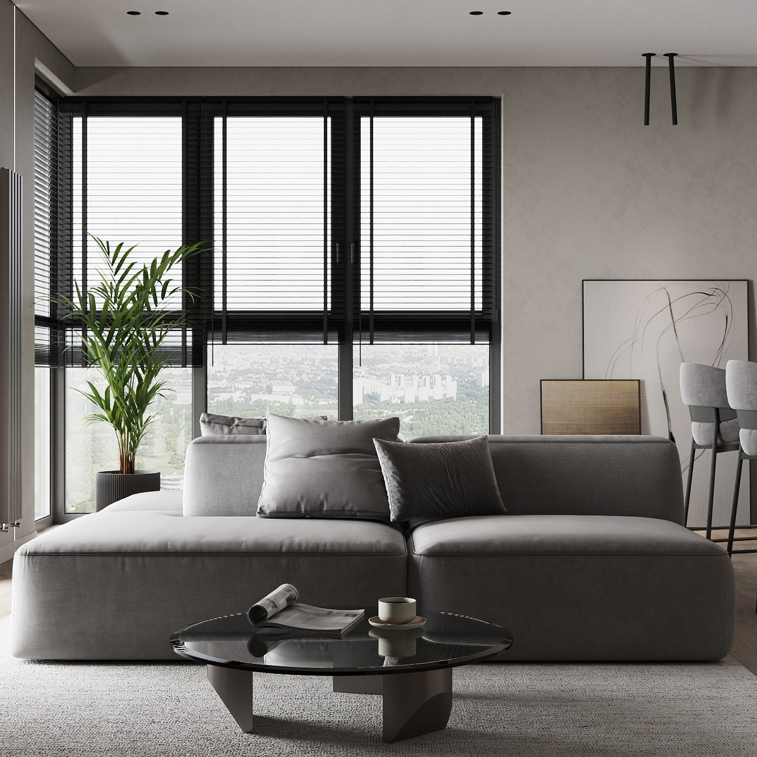 КВАРТИРА UNO 92,9 м². 3D визуализатор интерьера Елена Петрук