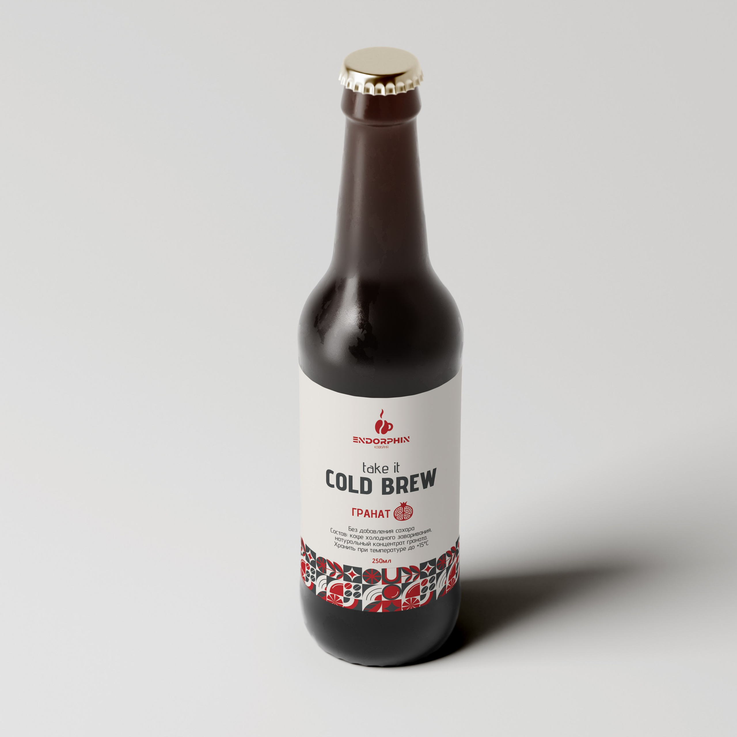 Этикетка для напитка | ENDORPHIN