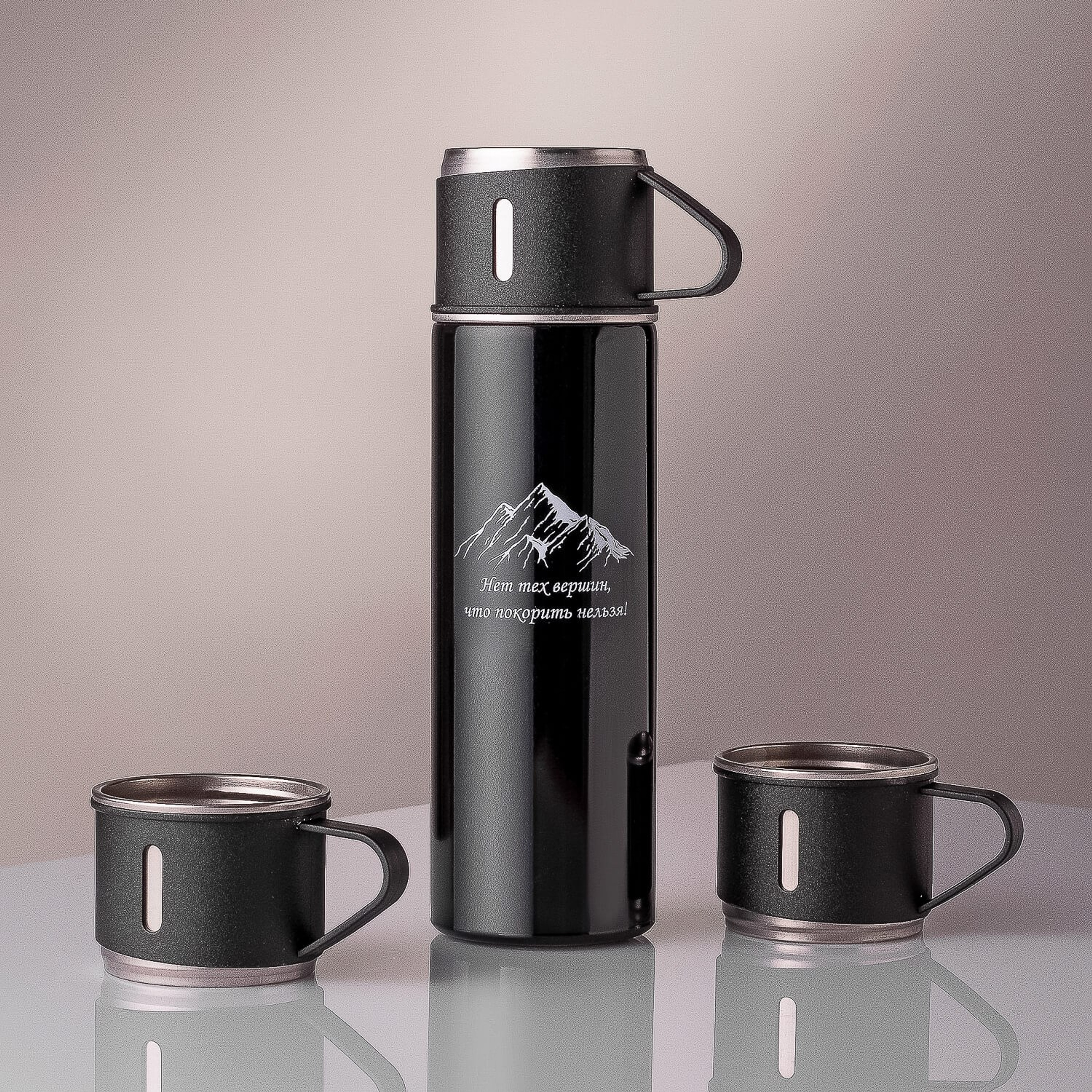 Набор термос с термокружками 