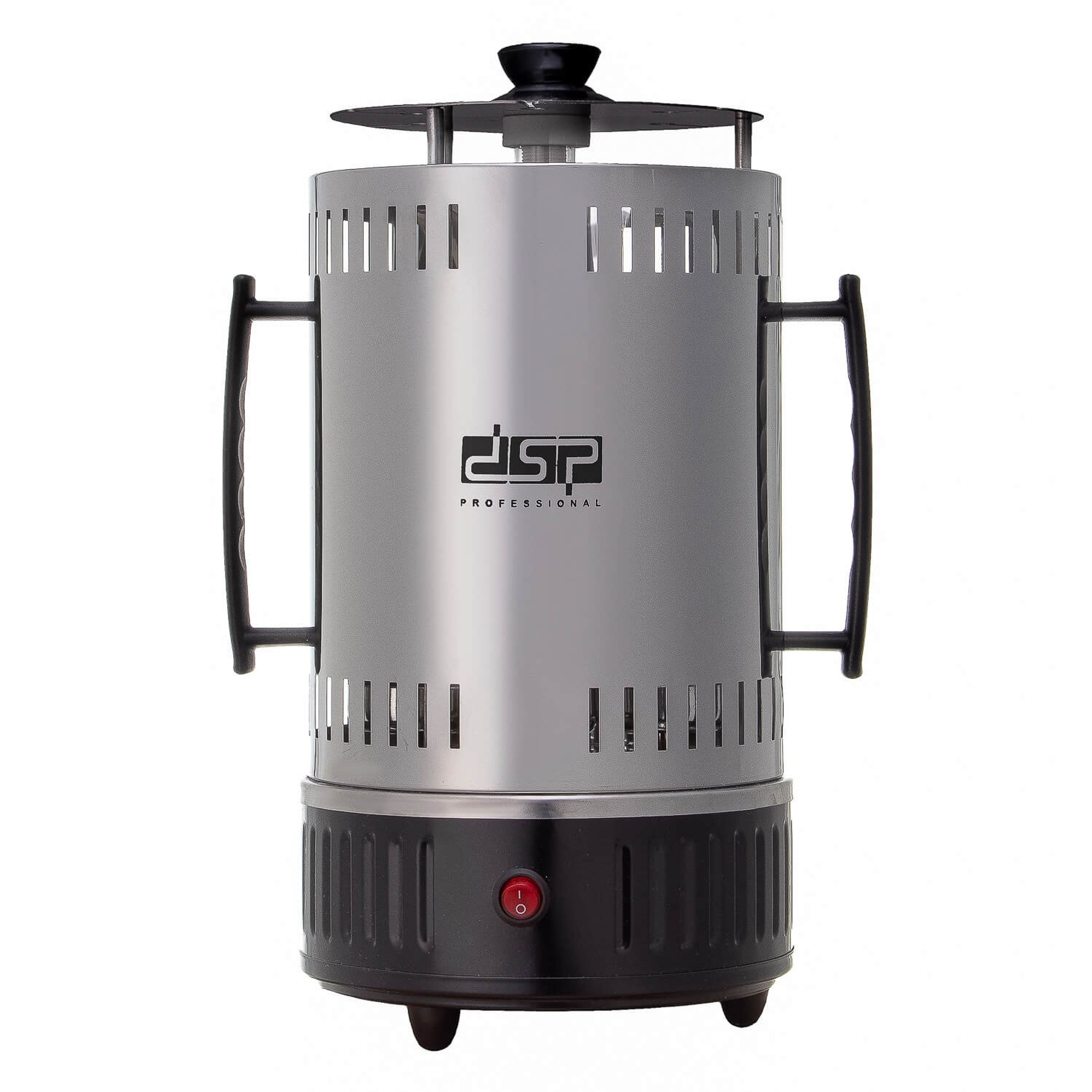 Электрошашлычница на белом фоне