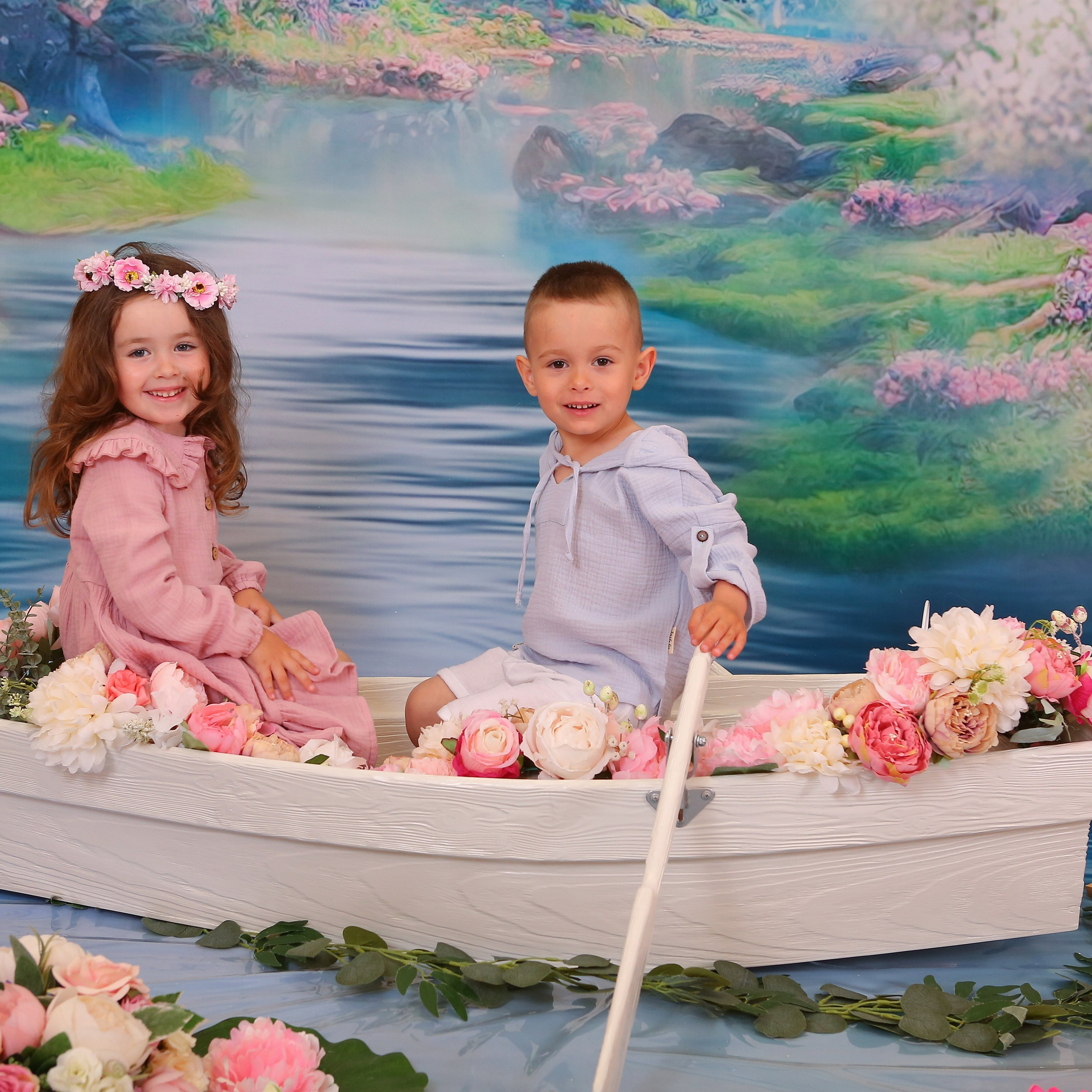 Цветочная лодка