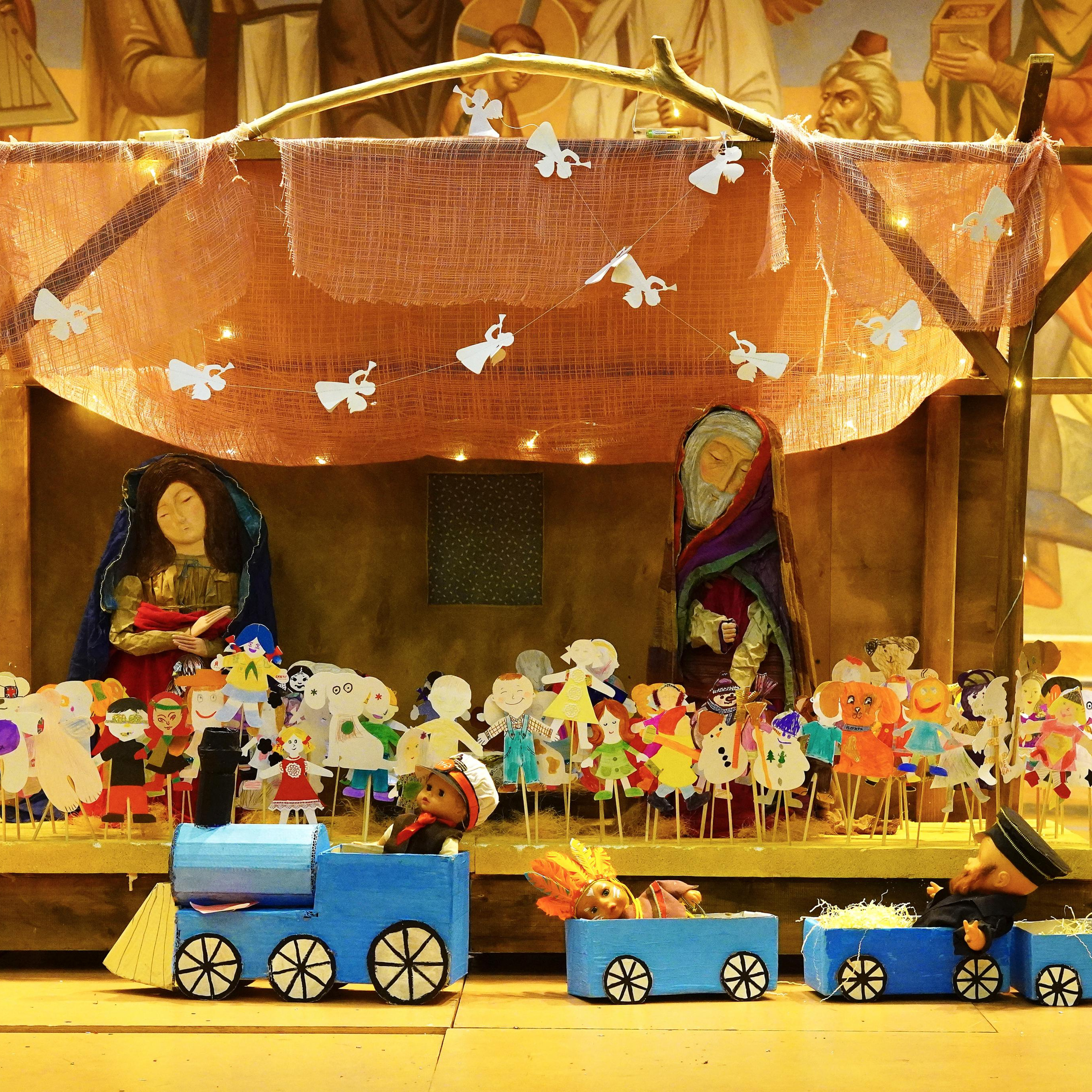 ГОЛУБОЙ ПОЕЗД. Детский Рожественский спектакль. Backstage