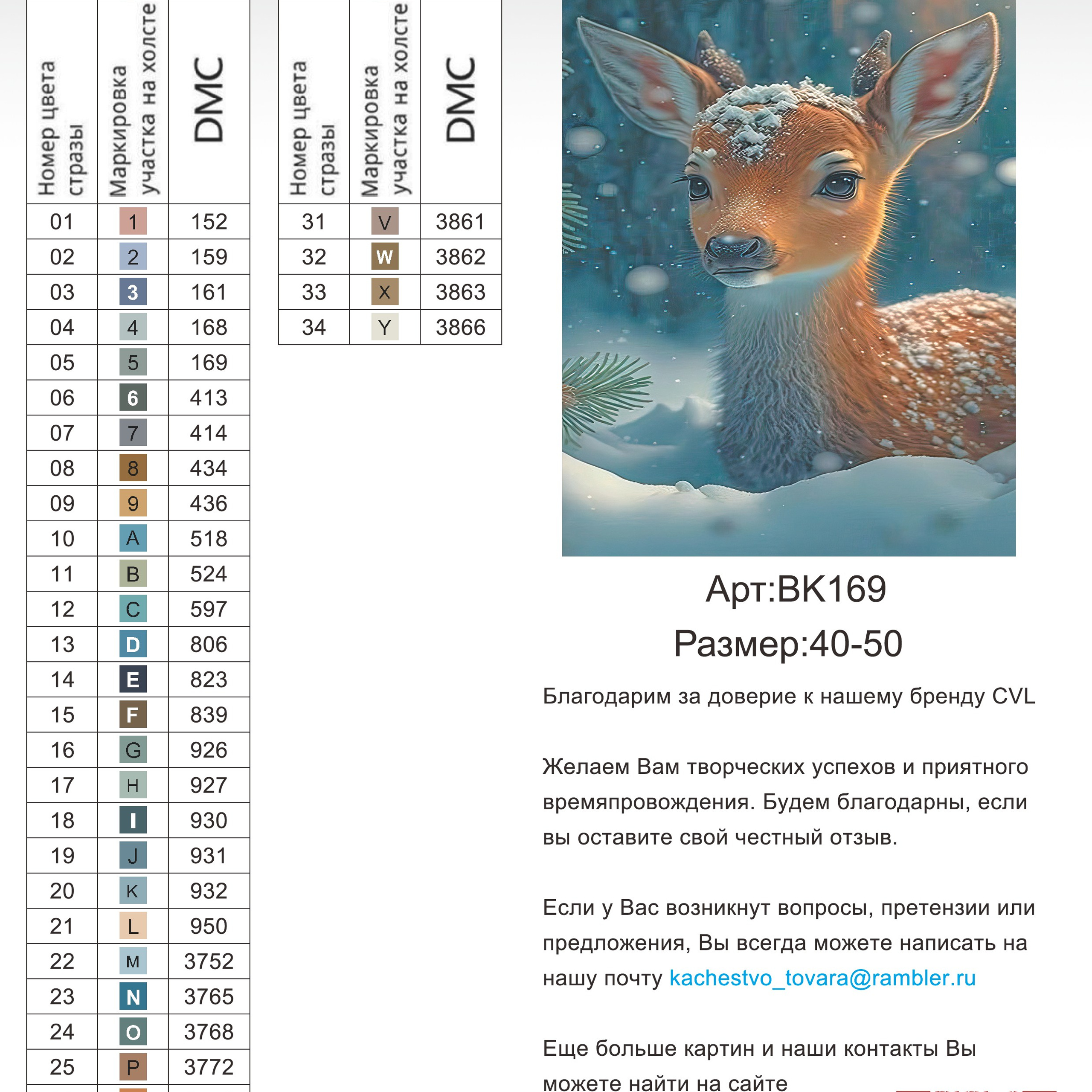 Цветовые карты новые символы. Алмазная мозаика CVL