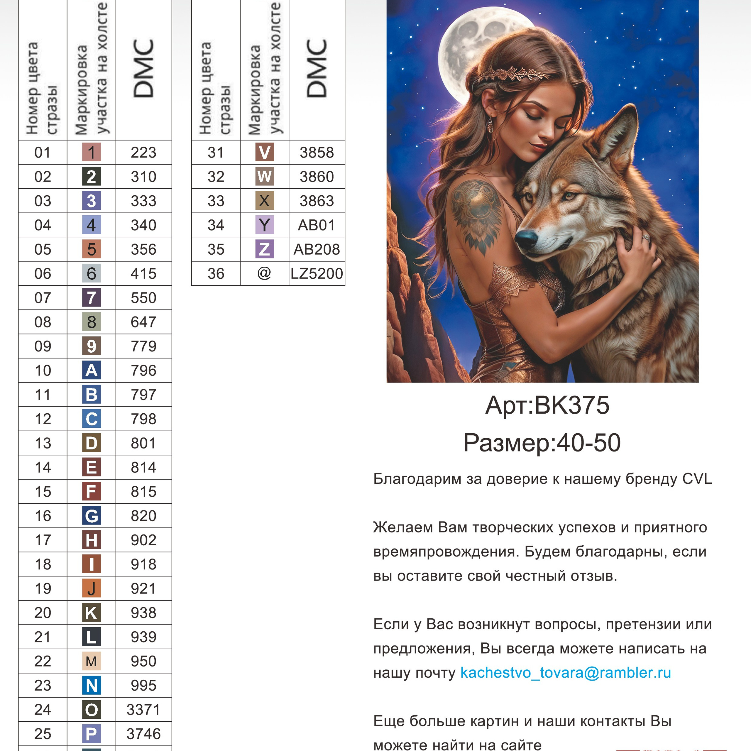 Цветовые карты новые символы. Алмазная мозаика CVL