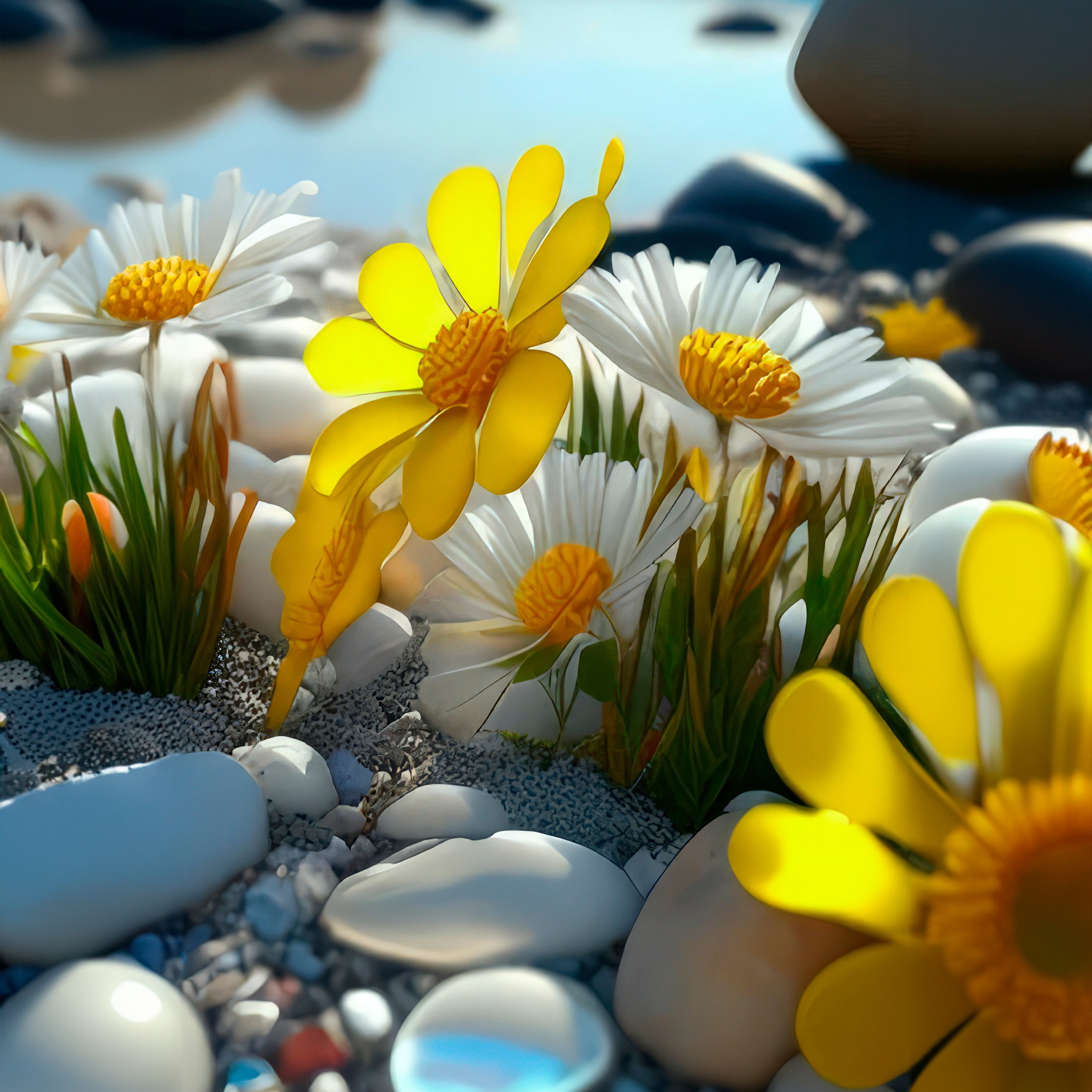 Цветы. Алмазная мозаика CVL