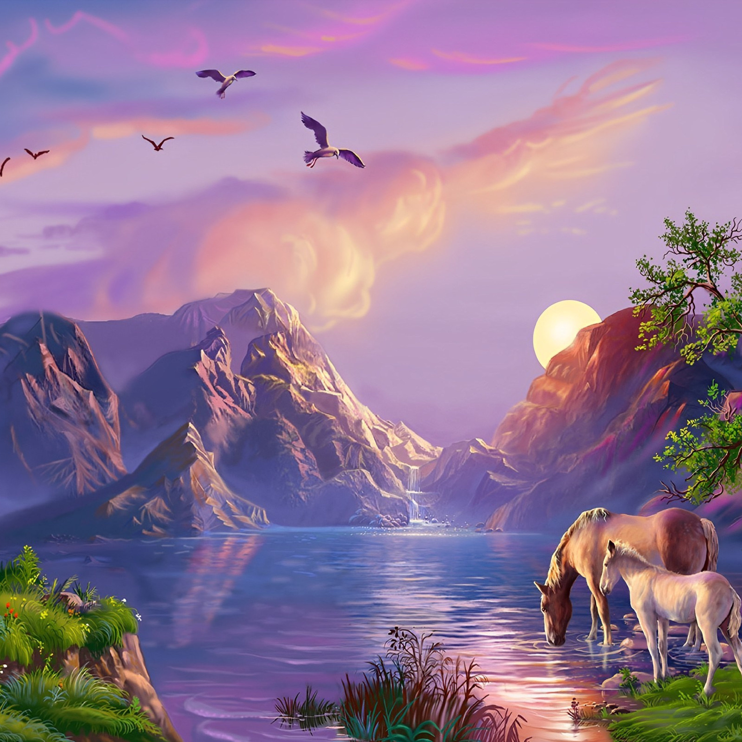 Пейзажи. Алмазная мозаика CVL