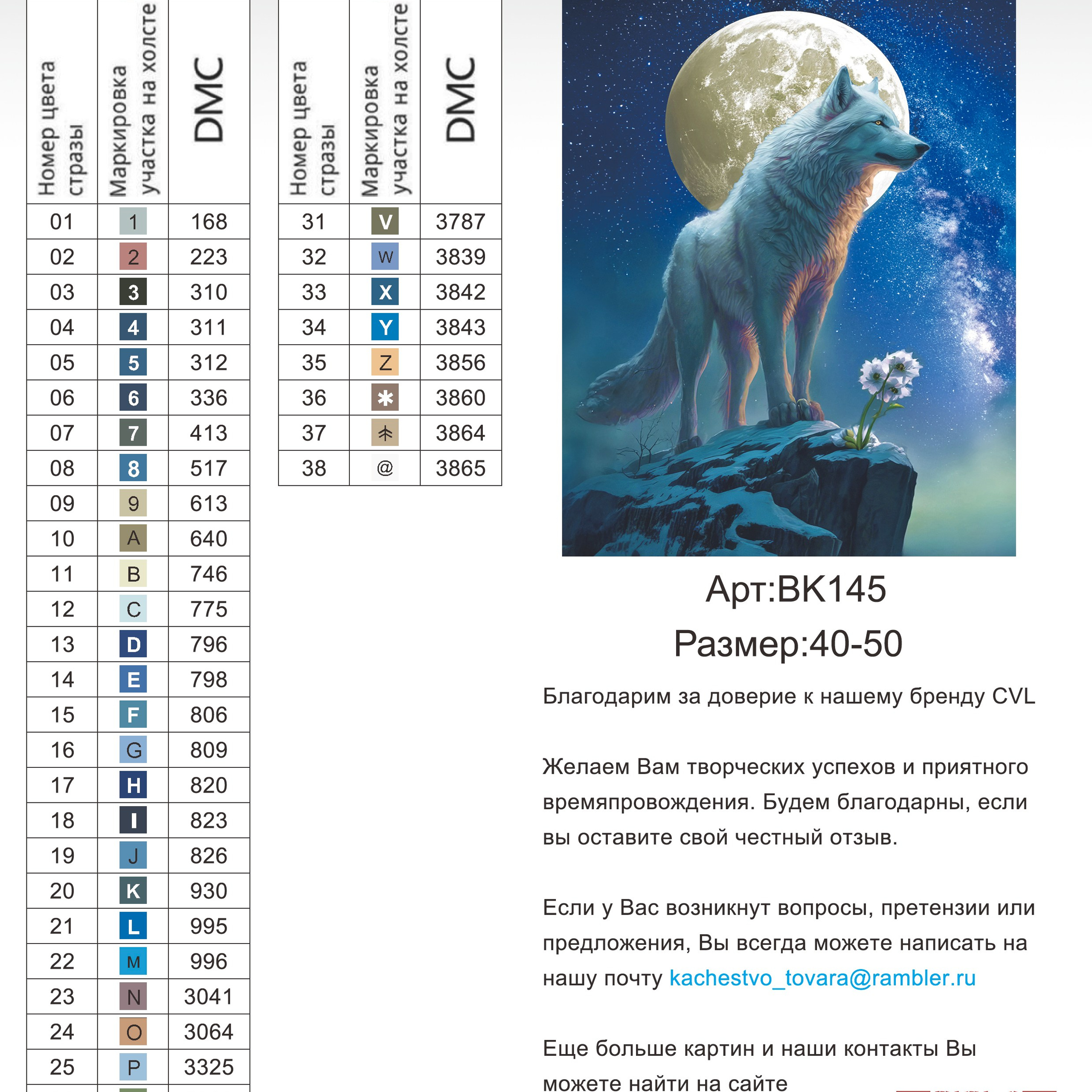 Цветовые карты новые символы. Алмазная мозаика CVL