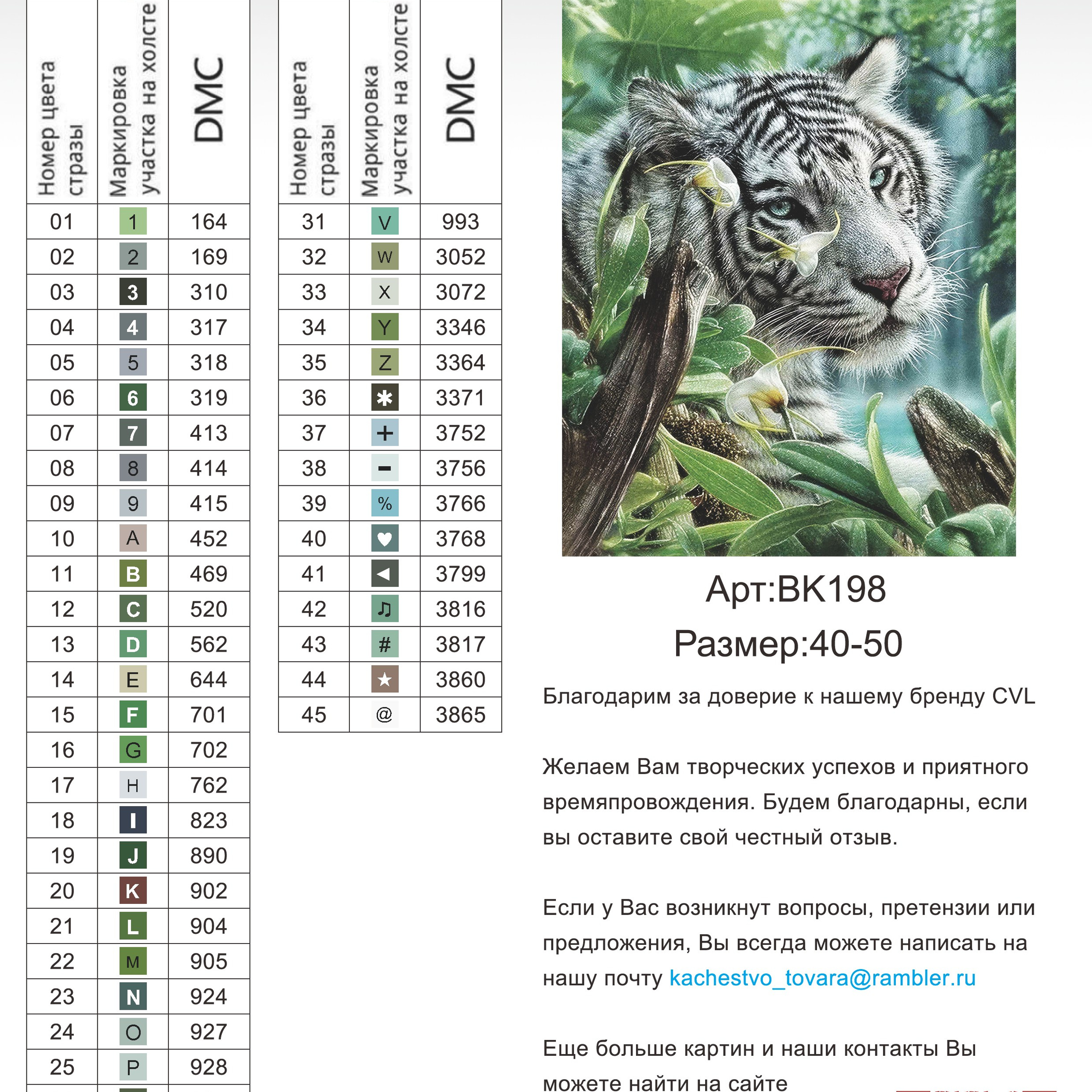 Цветовые карты новые символы. Алмазная мозаика CVL