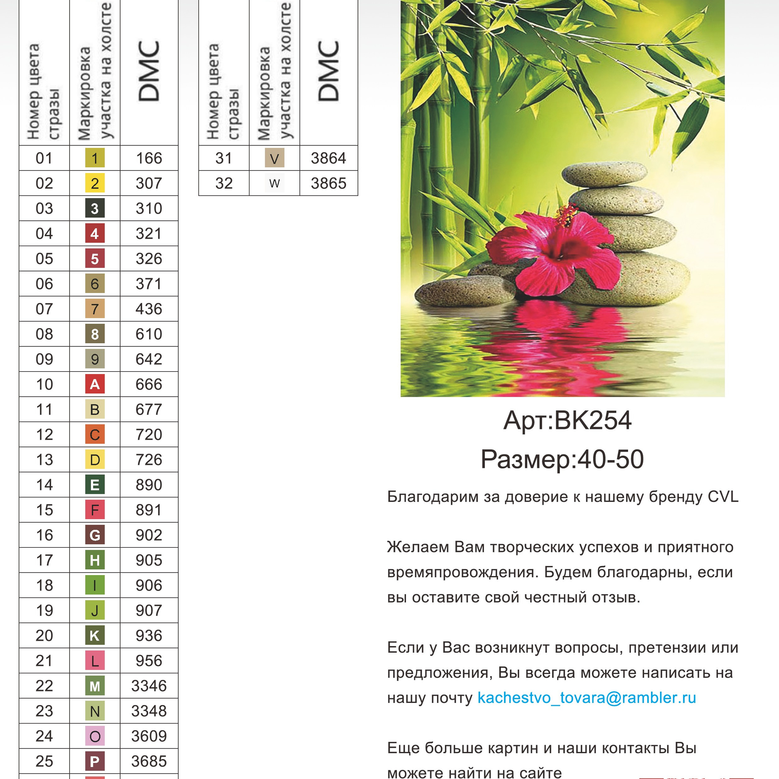 Цветовые карты новые символы. Алмазная мозаика CVL