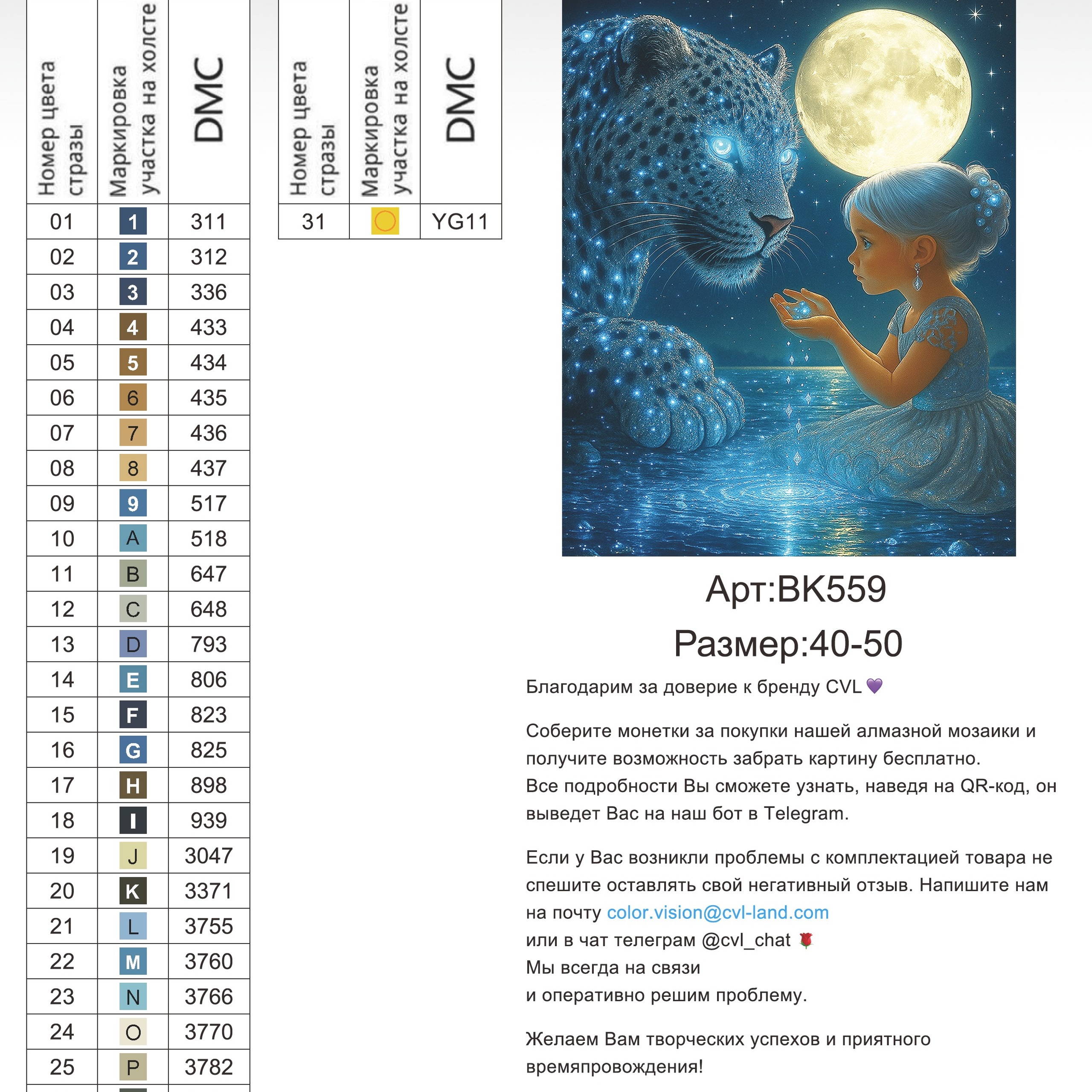 Цветовые карты новые символы. Алмазная мозаика CVL