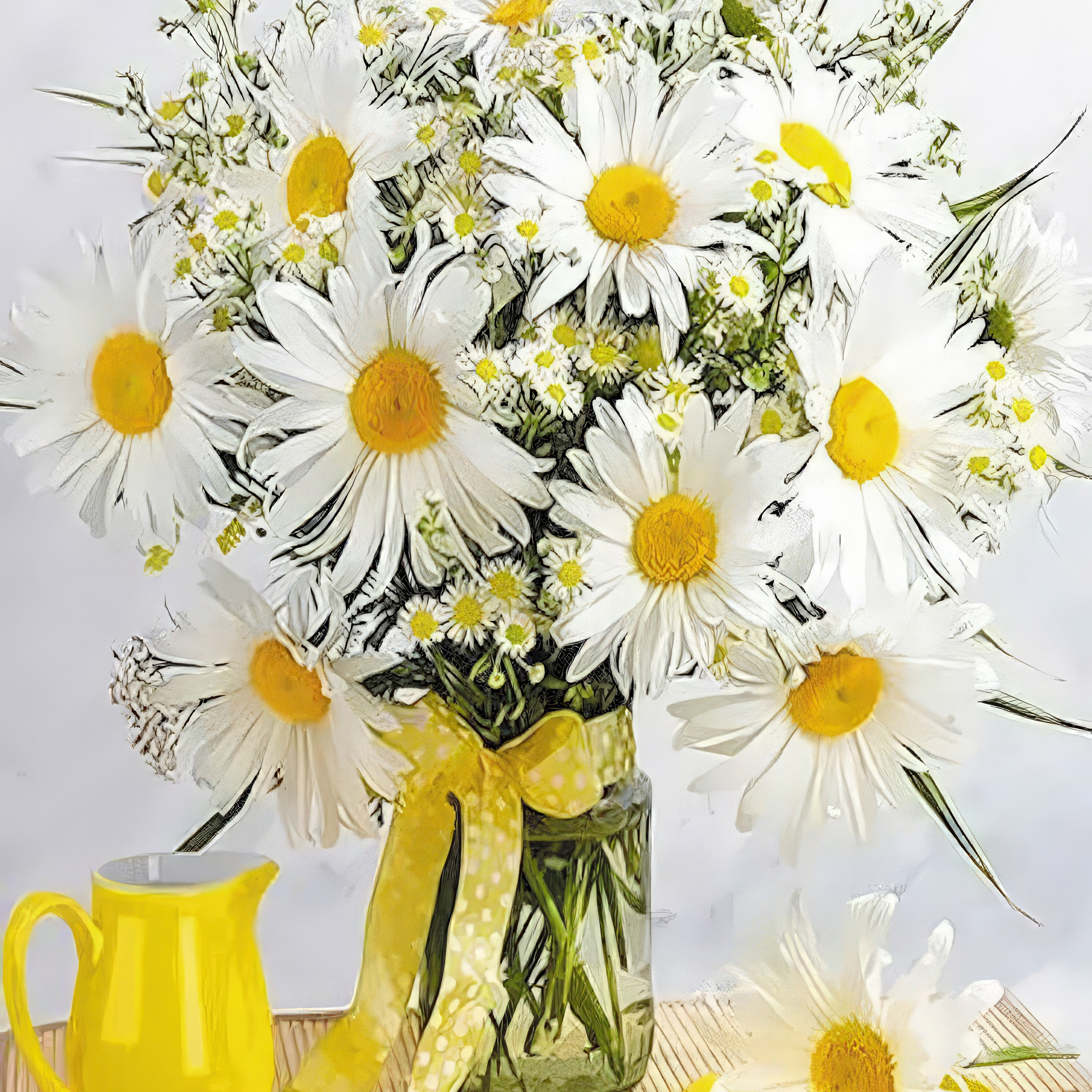 Цветы. Алмазная мозаика CVL