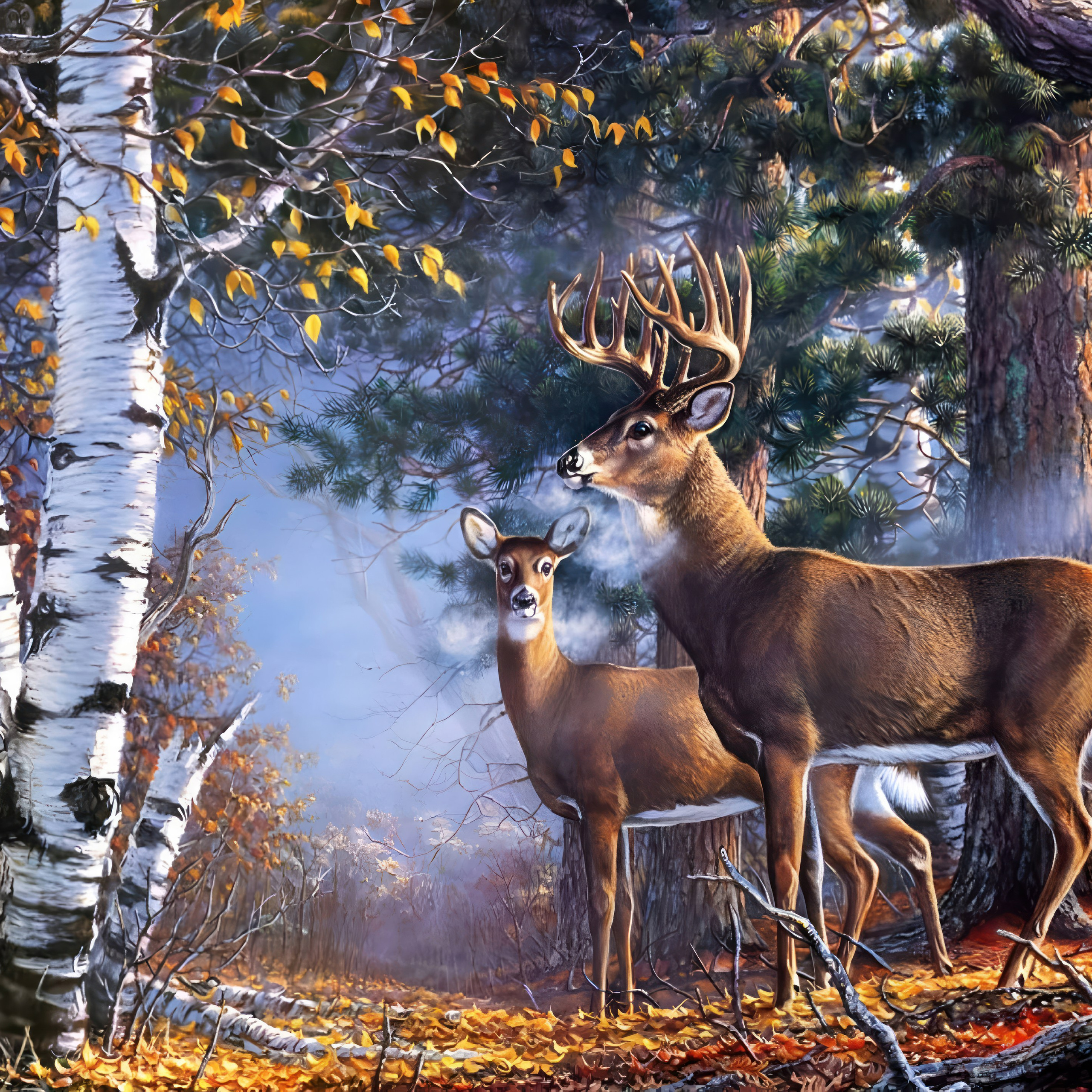 Животные и птицы. Алмазная мозаика CVL