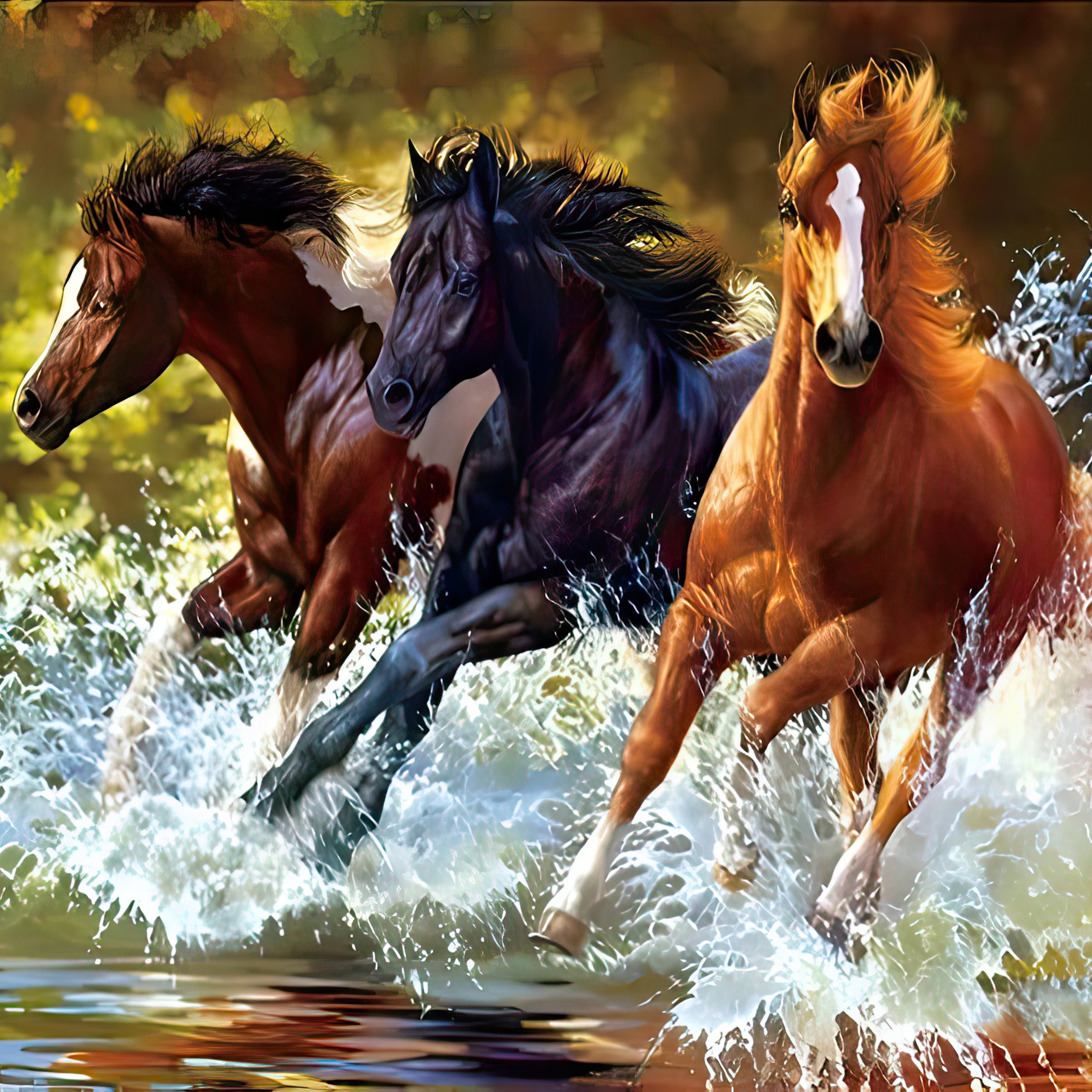 Животные и птицы. Алмазная мозаика CVL