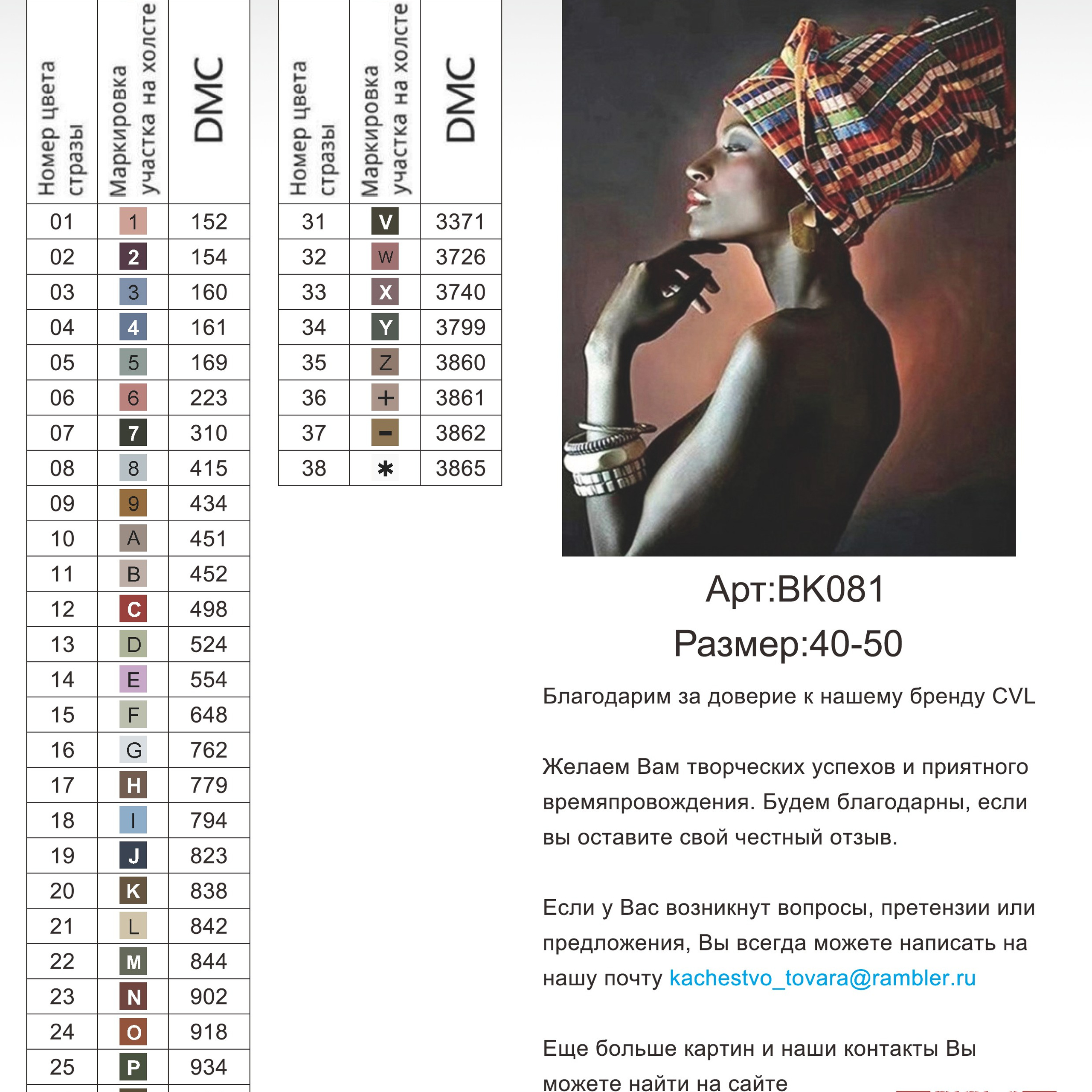 Цветовые карты новые символы. Алмазная мозаика CVL