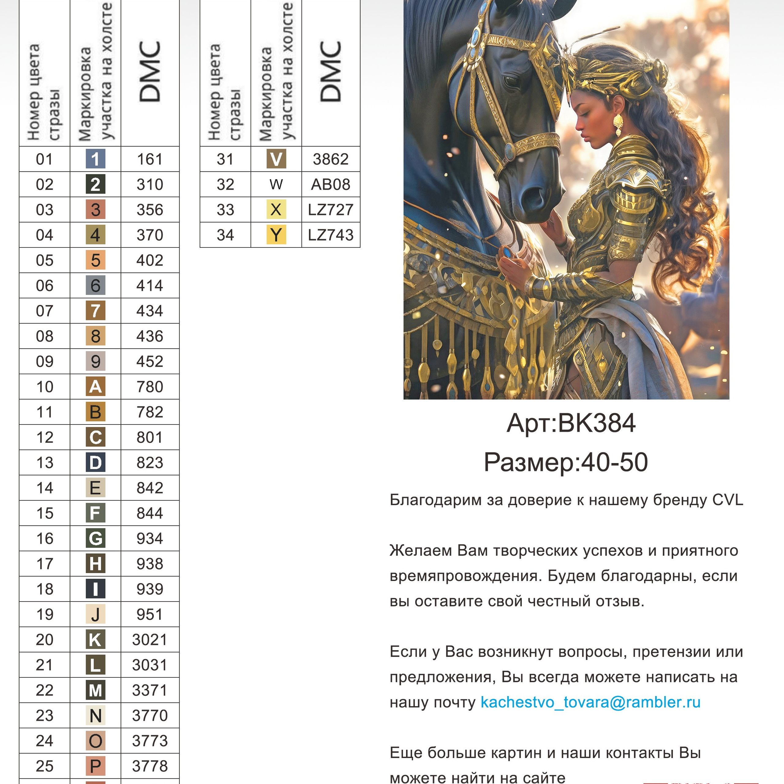 Цветовые карты новые символы. Алмазная мозаика CVL