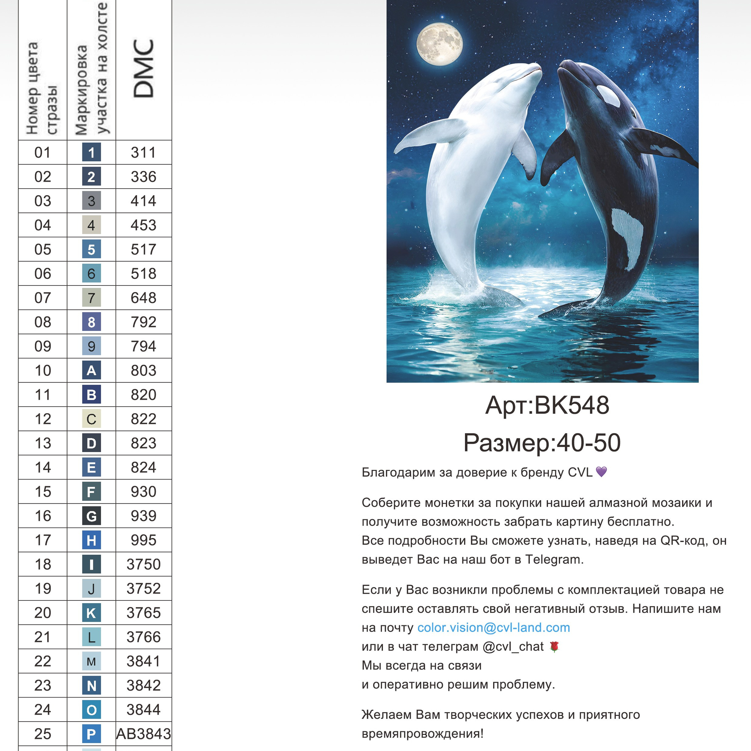 Цветовые карты новые символы. Алмазная мозаика CVL