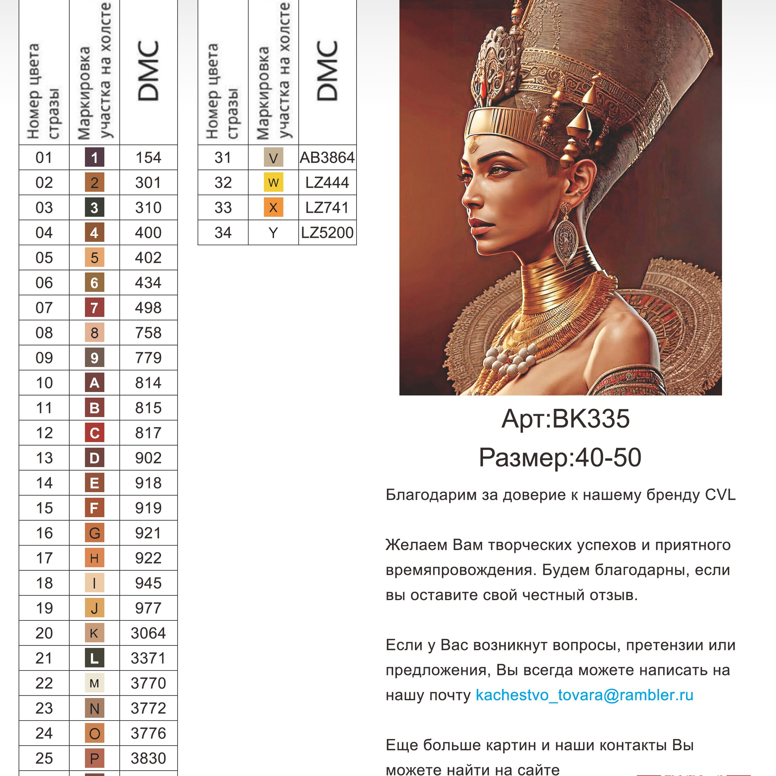 Цветовые карты новые символы. Алмазная мозаика CVL