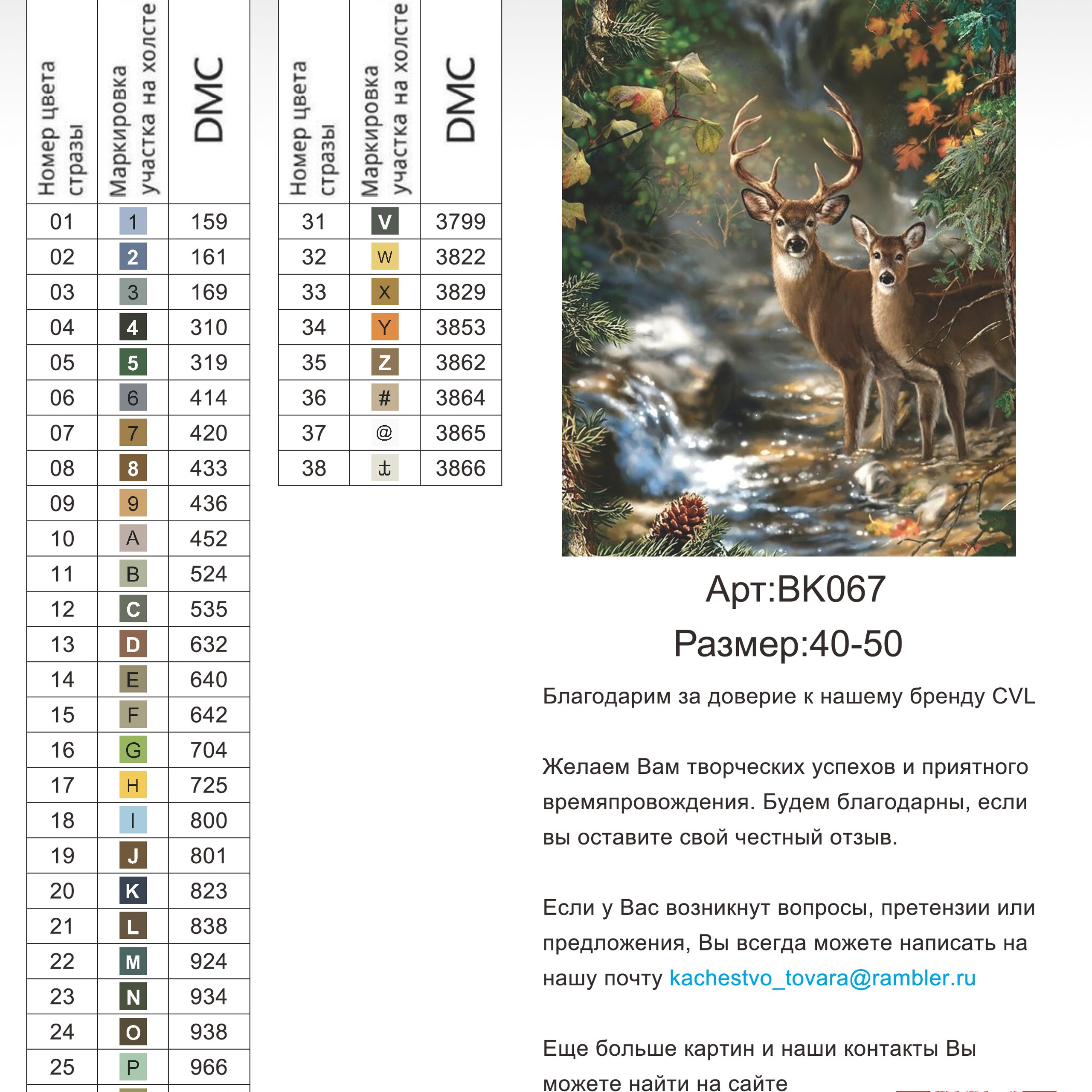 Цветовые карты новые символы. Алмазная мозаика CVL