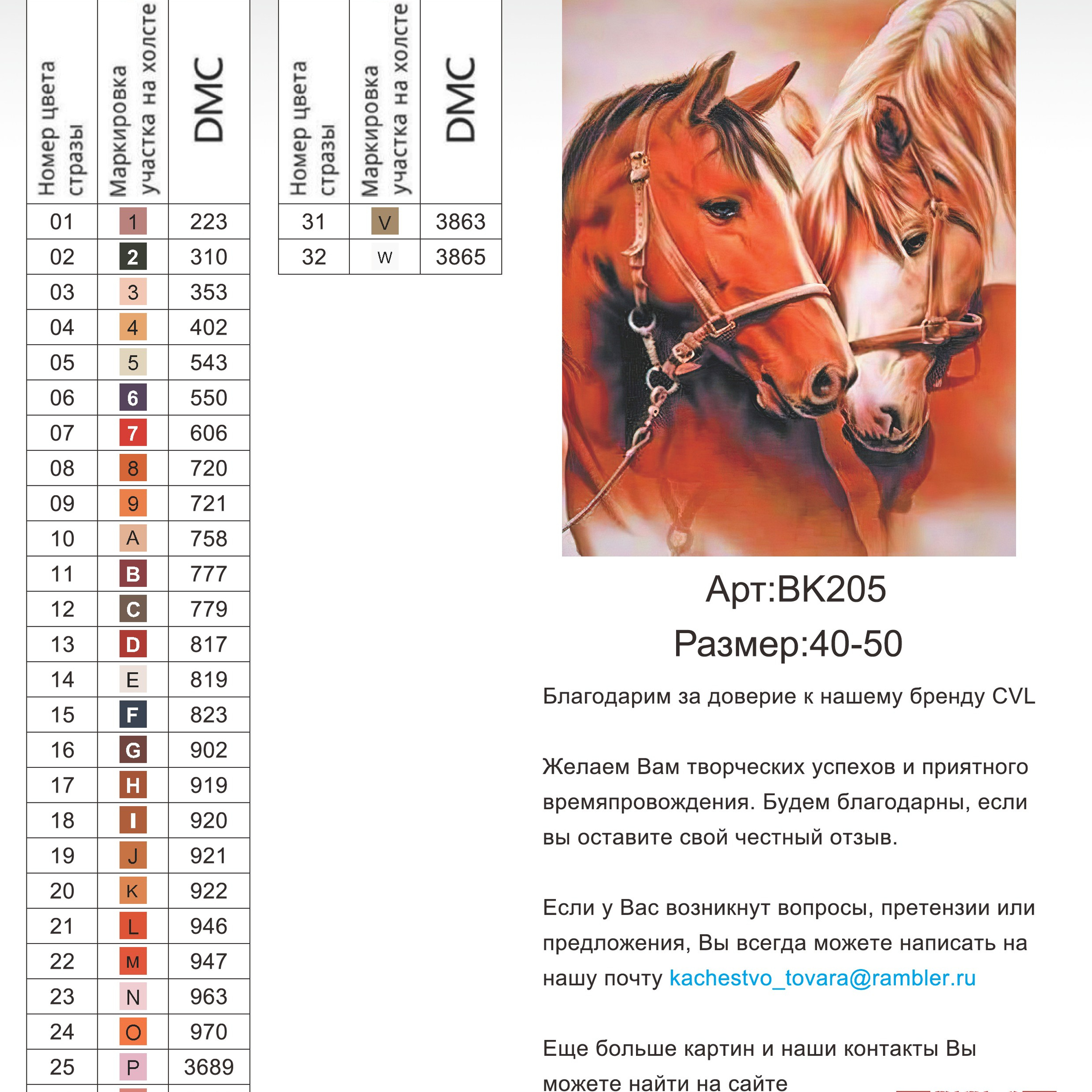 Цветовые карты новые символы. Алмазная мозаика CVL