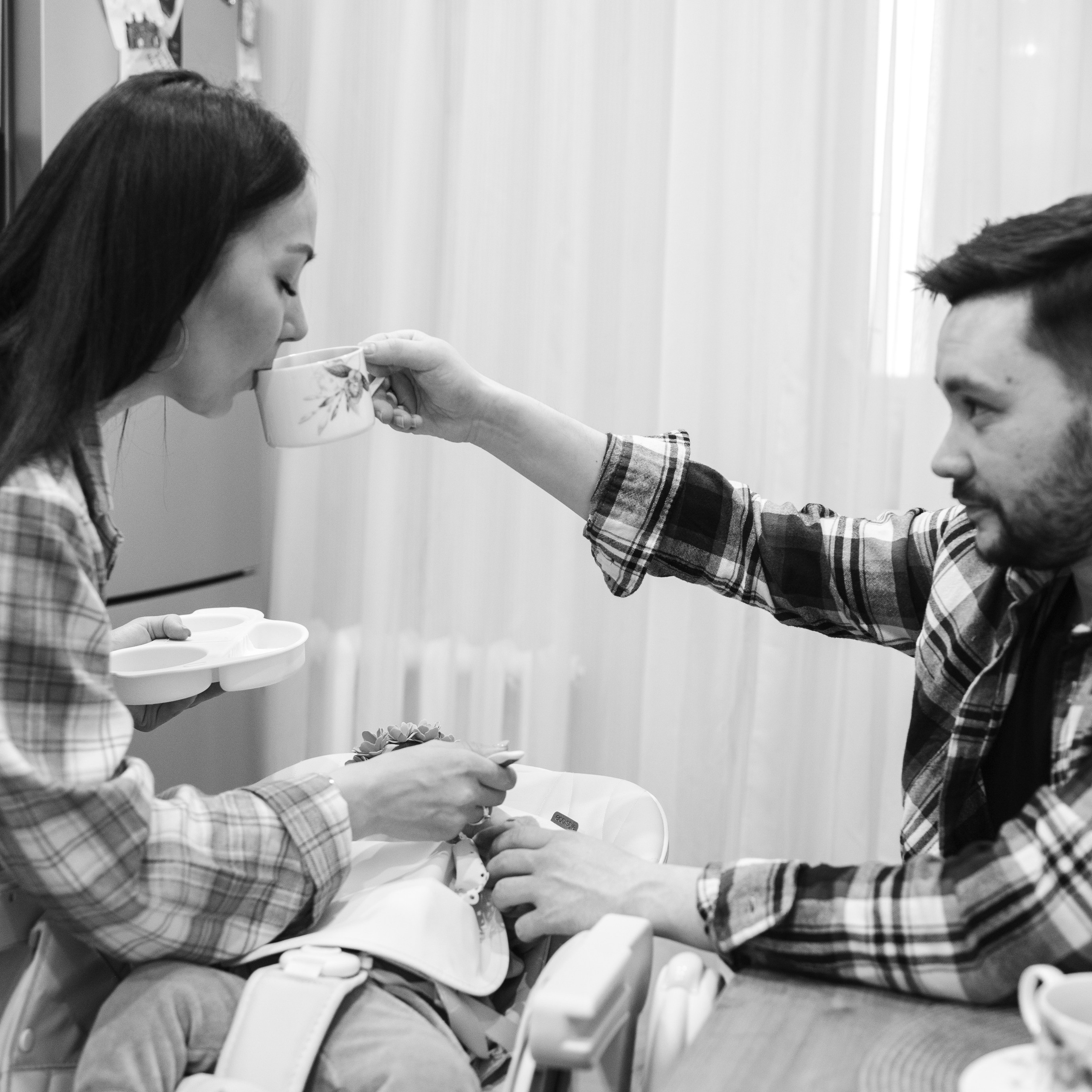 мама папа и Афина