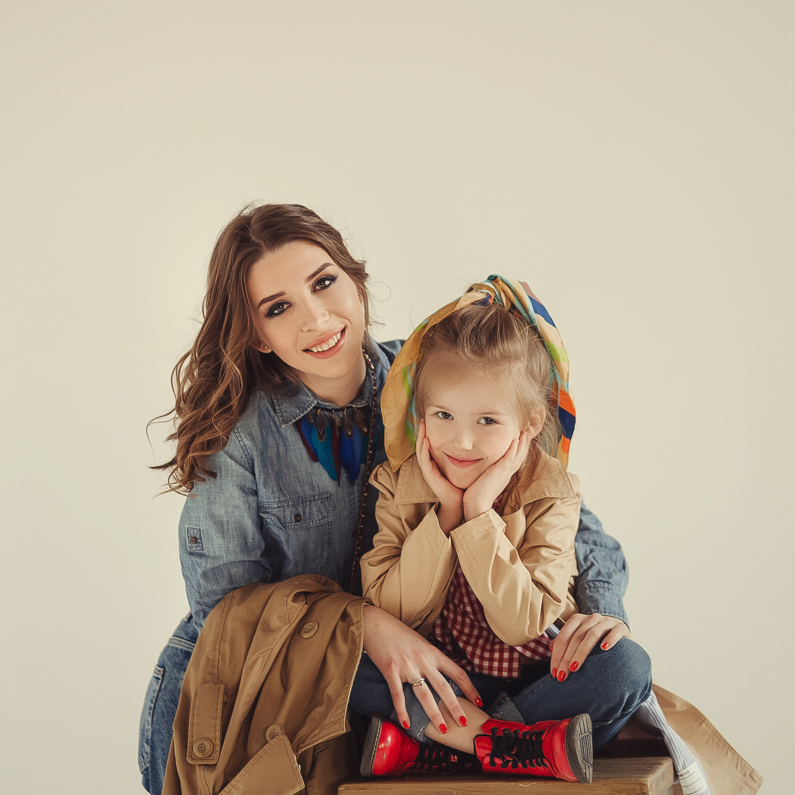 Наташа с дочкой