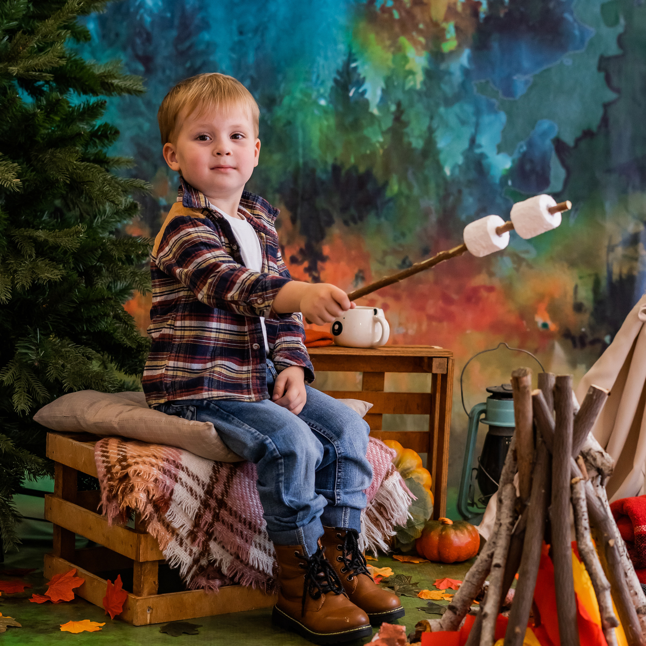 привал в лесу