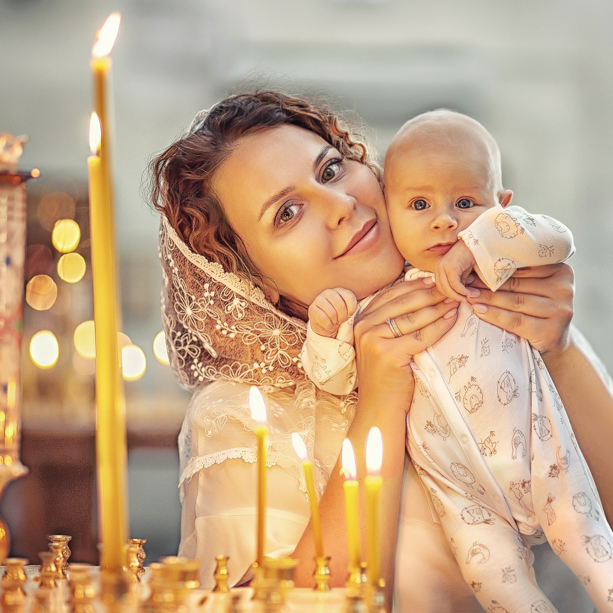 Крещение в храме Преподобного Сергия Радонежского на Ходынском поле 2019