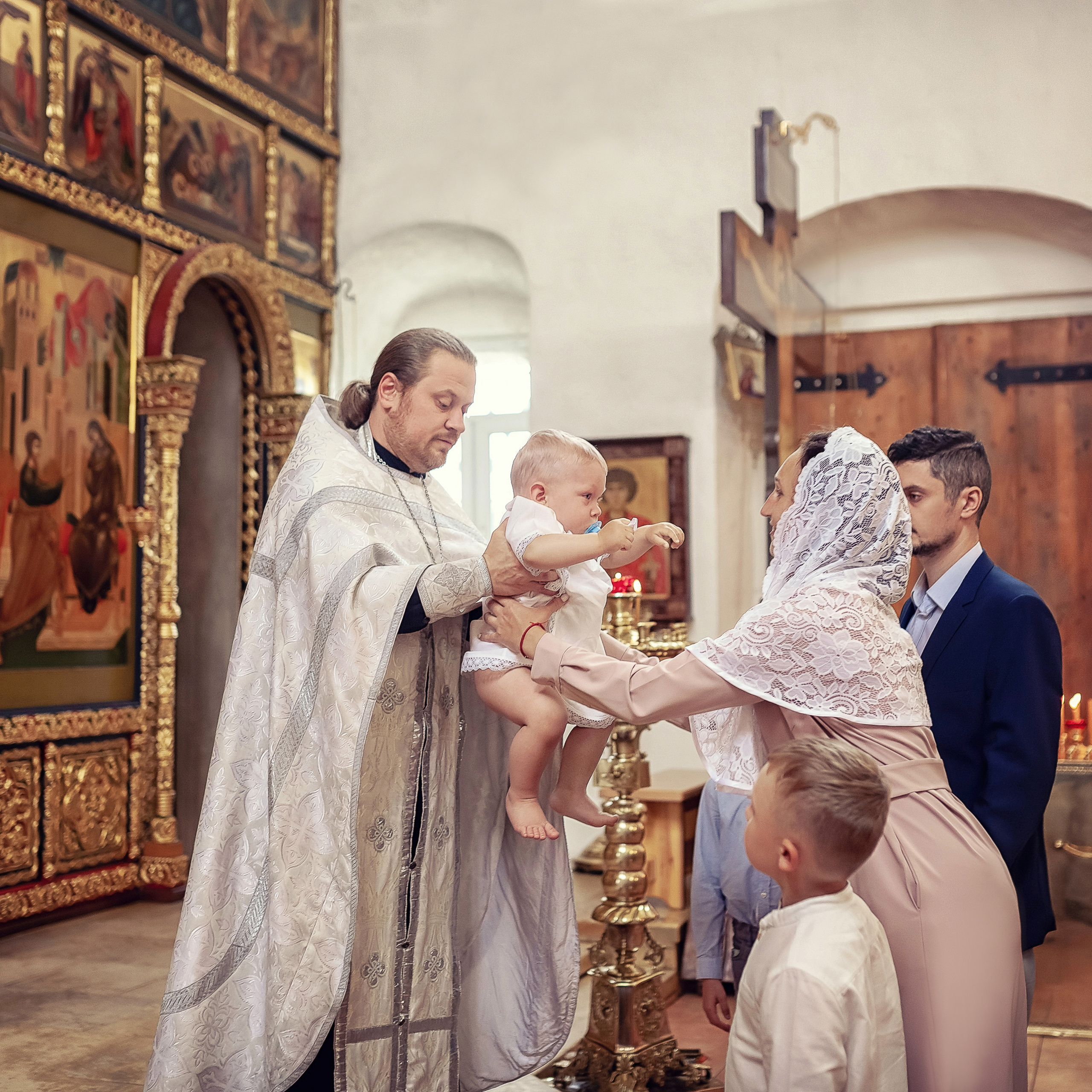 Крещение в храме Благовещения Пресвятой Богородицы в Тайнинском 2020