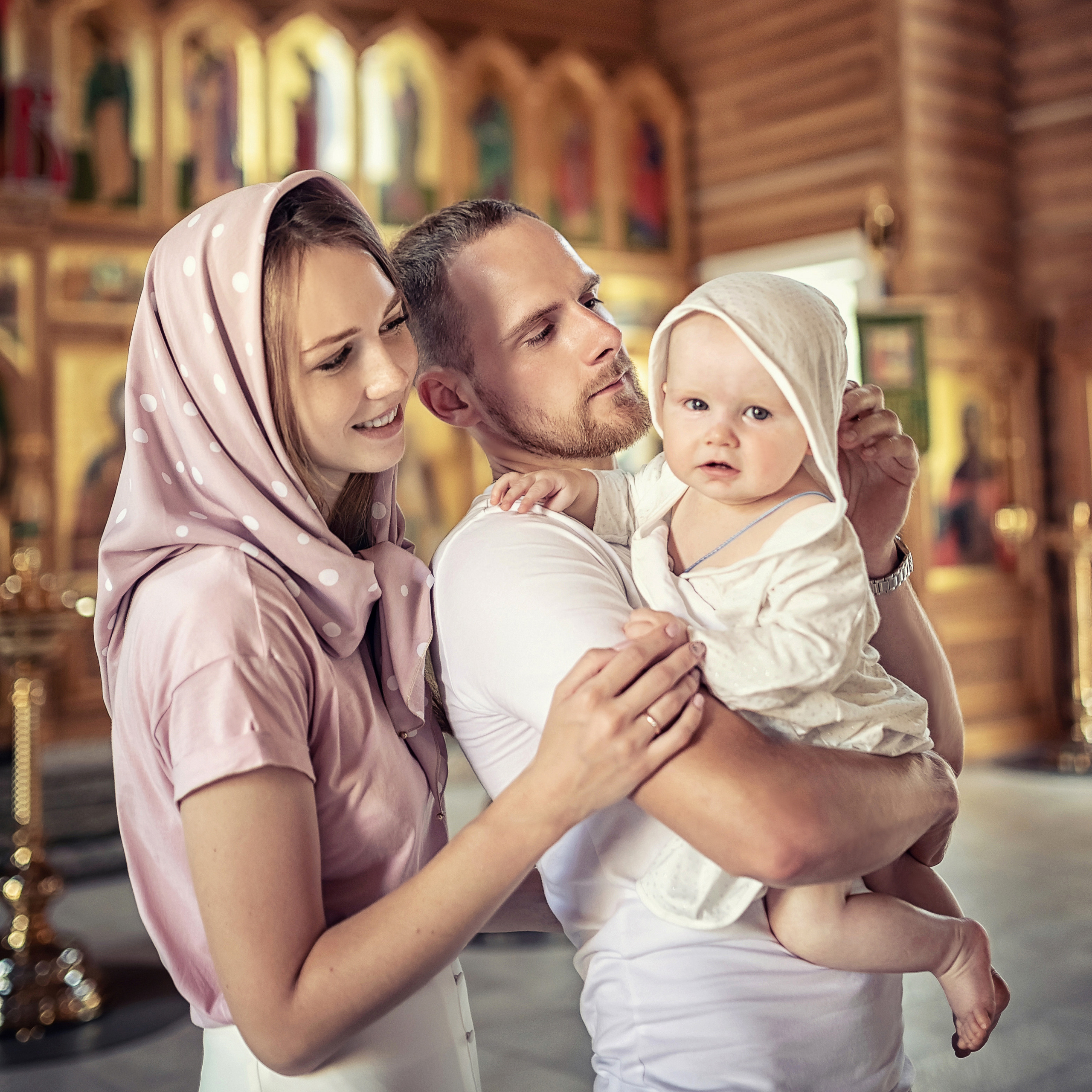 Крещение в храме Преподобного Сергия Радонежского и мученика Валентина