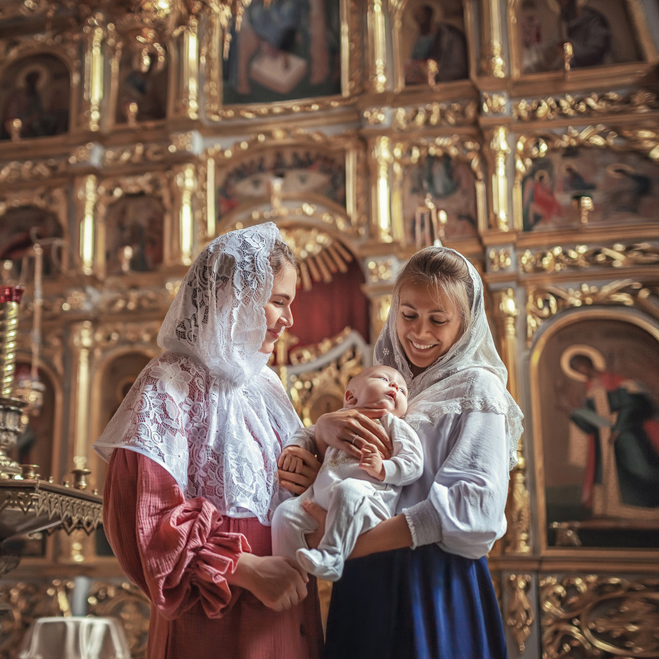 Крещение в храме Сергия Радонежского в Комягино 2020