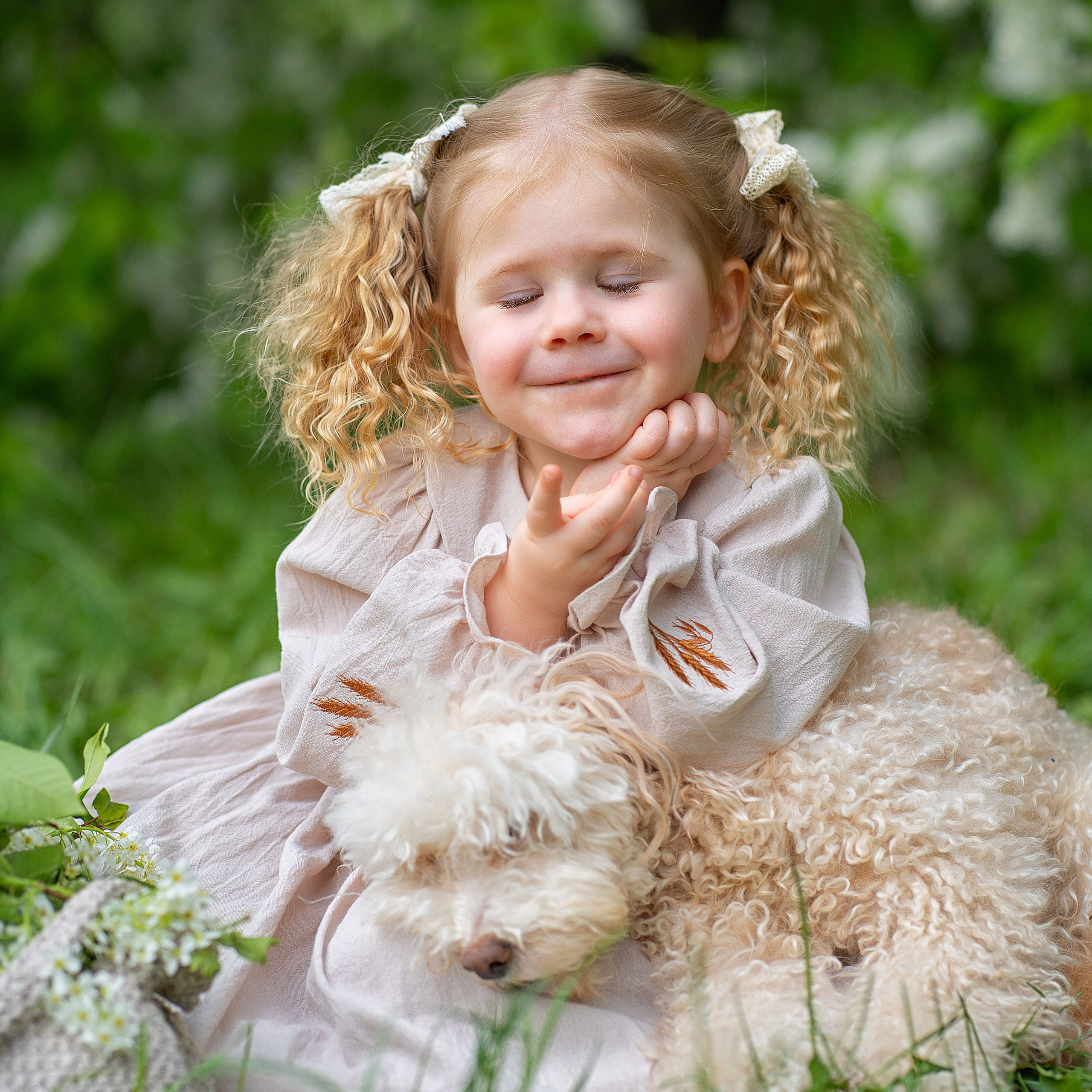 детские весенние фосессии