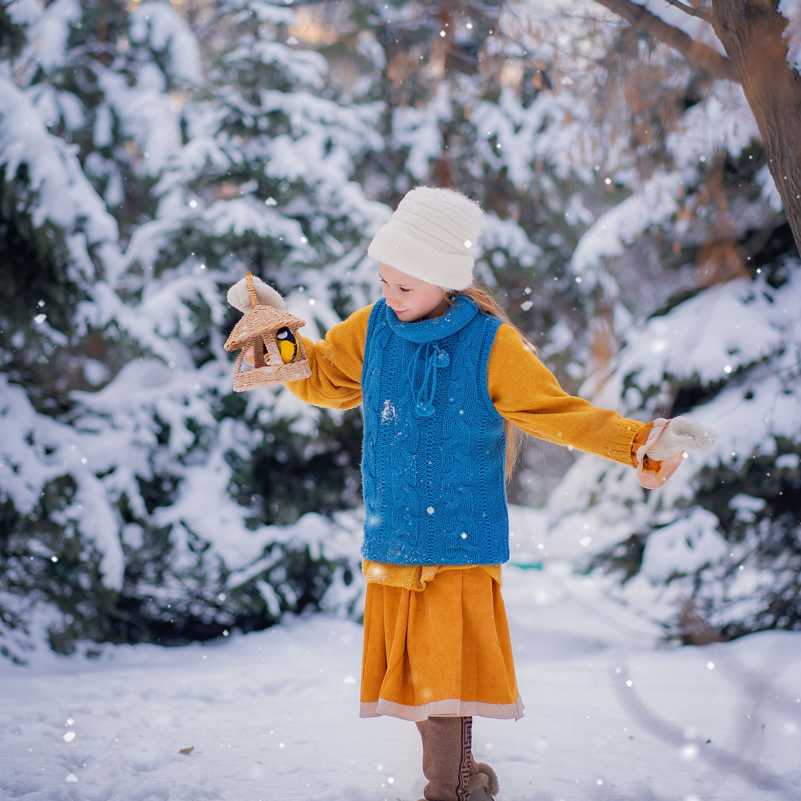 детские зимнии фотосессии