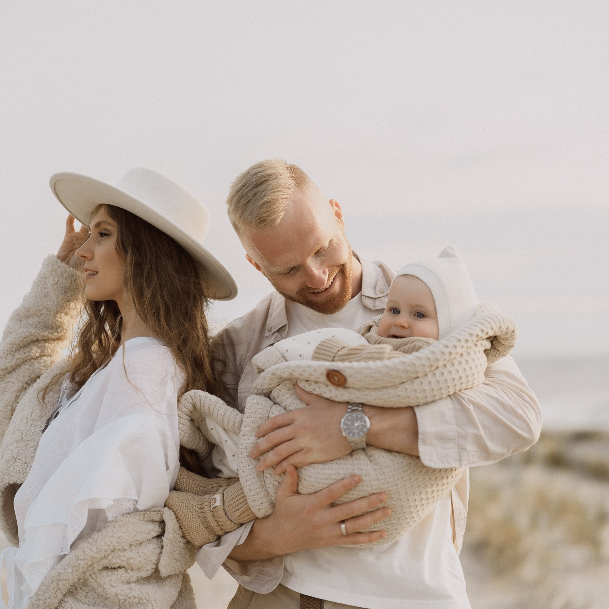 Марк, Катя и Даниил. Пляж Янтарный Калинирград