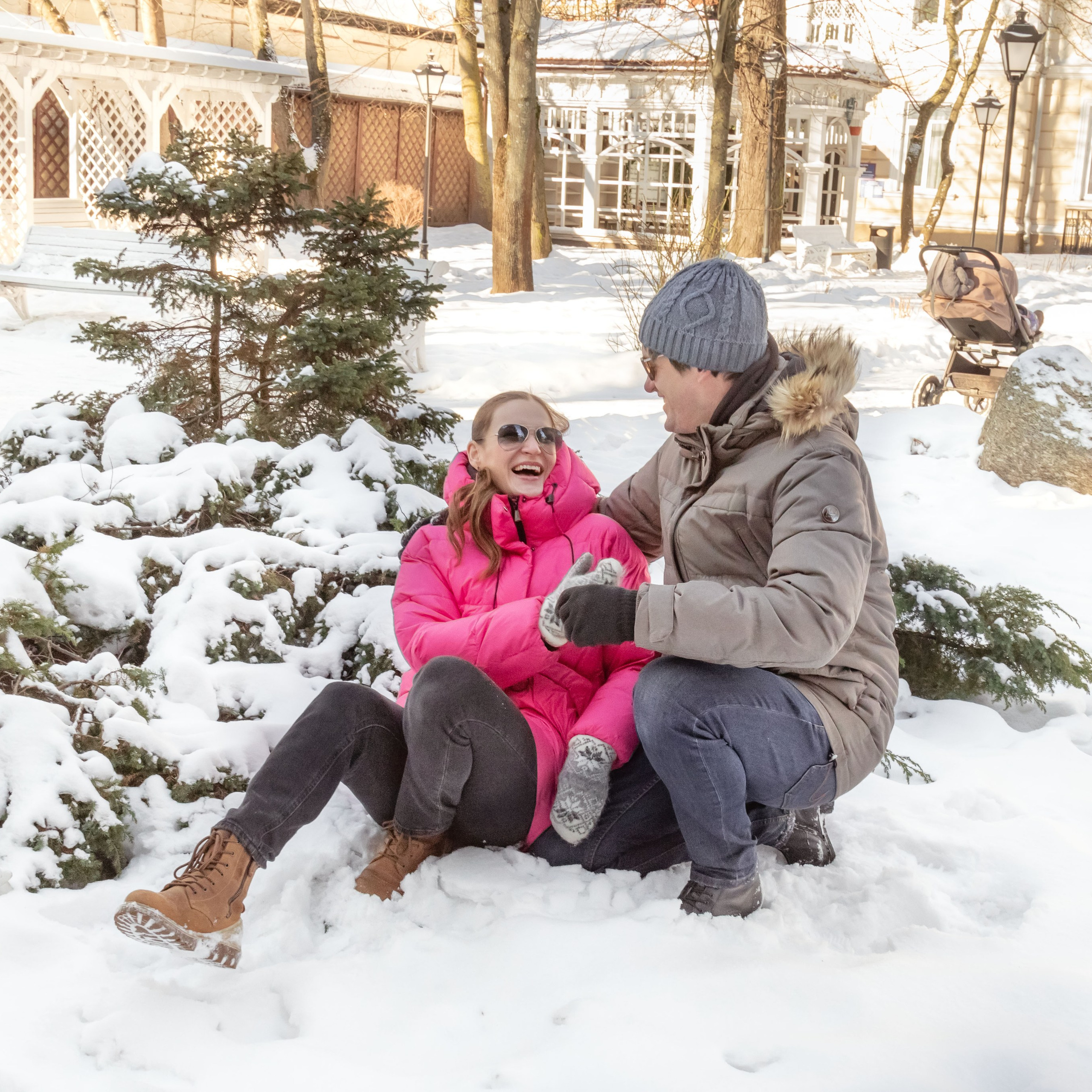 такой снежный Зеленоградск